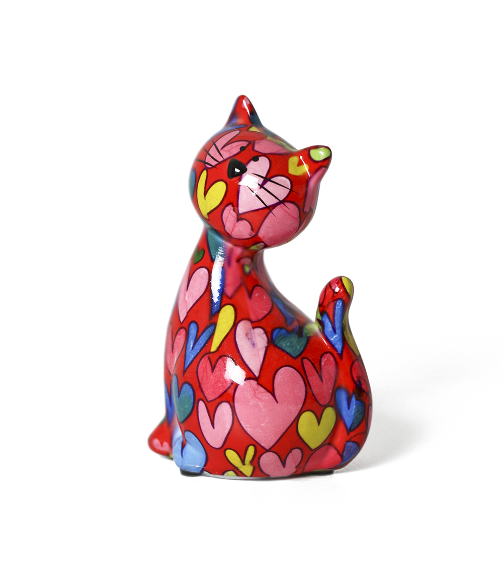 Bērnu dāvanu keramikas naudas kastīte kaķenīte Karamele