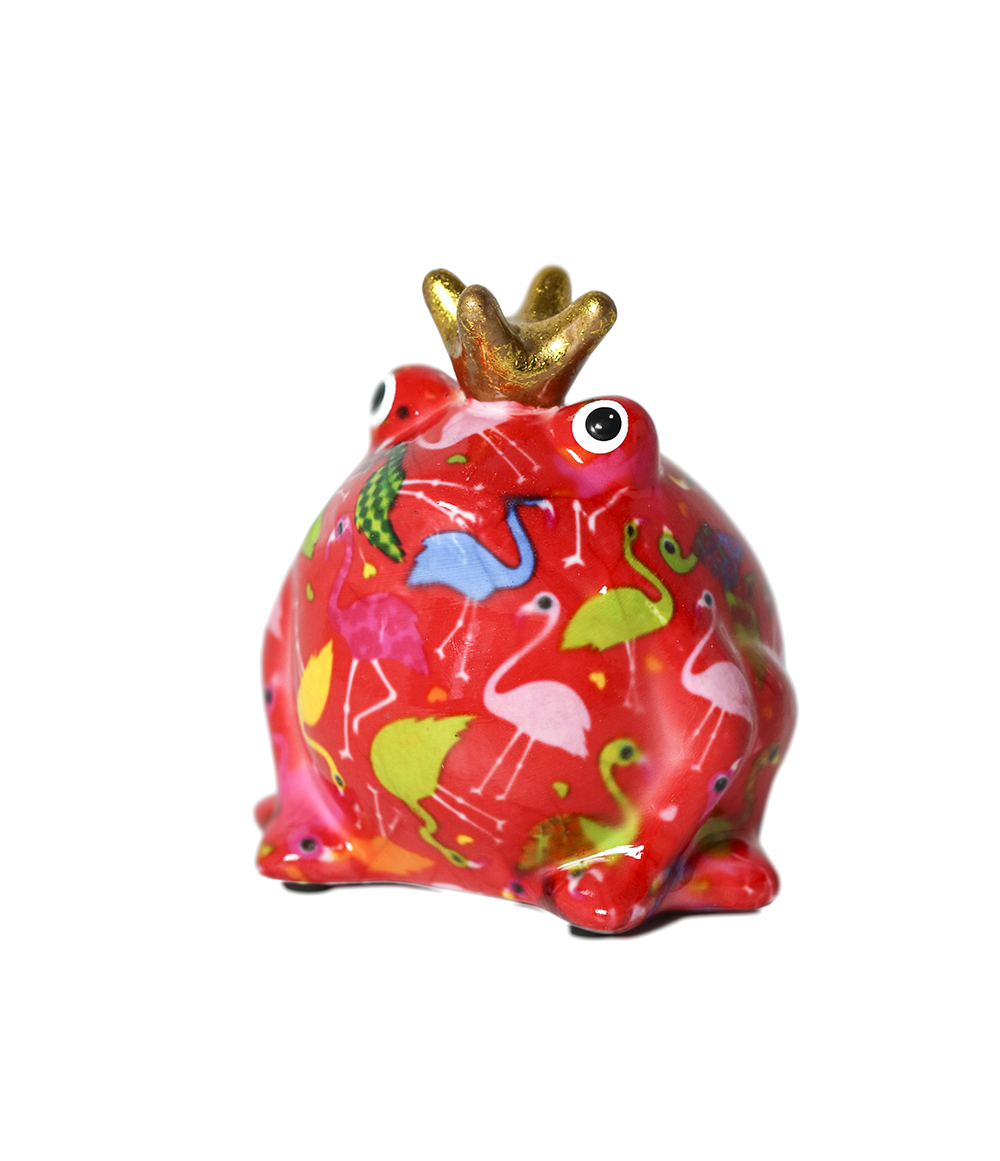 Maza keramikas naudas kaste bērniem Freds varde