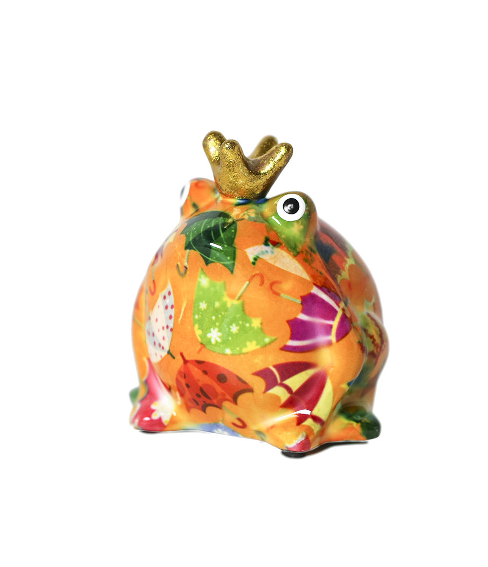 Maza keramikas naudas kaste bērniem Freds varde