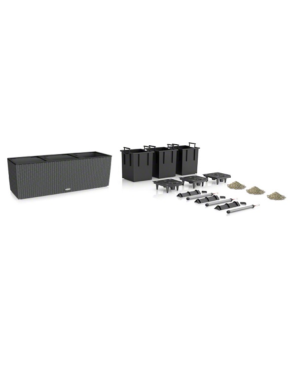 Āra puķu pods Lechuza Trio Cottage 8 Āra puķu pods Lechuza Trio Cottage 8
