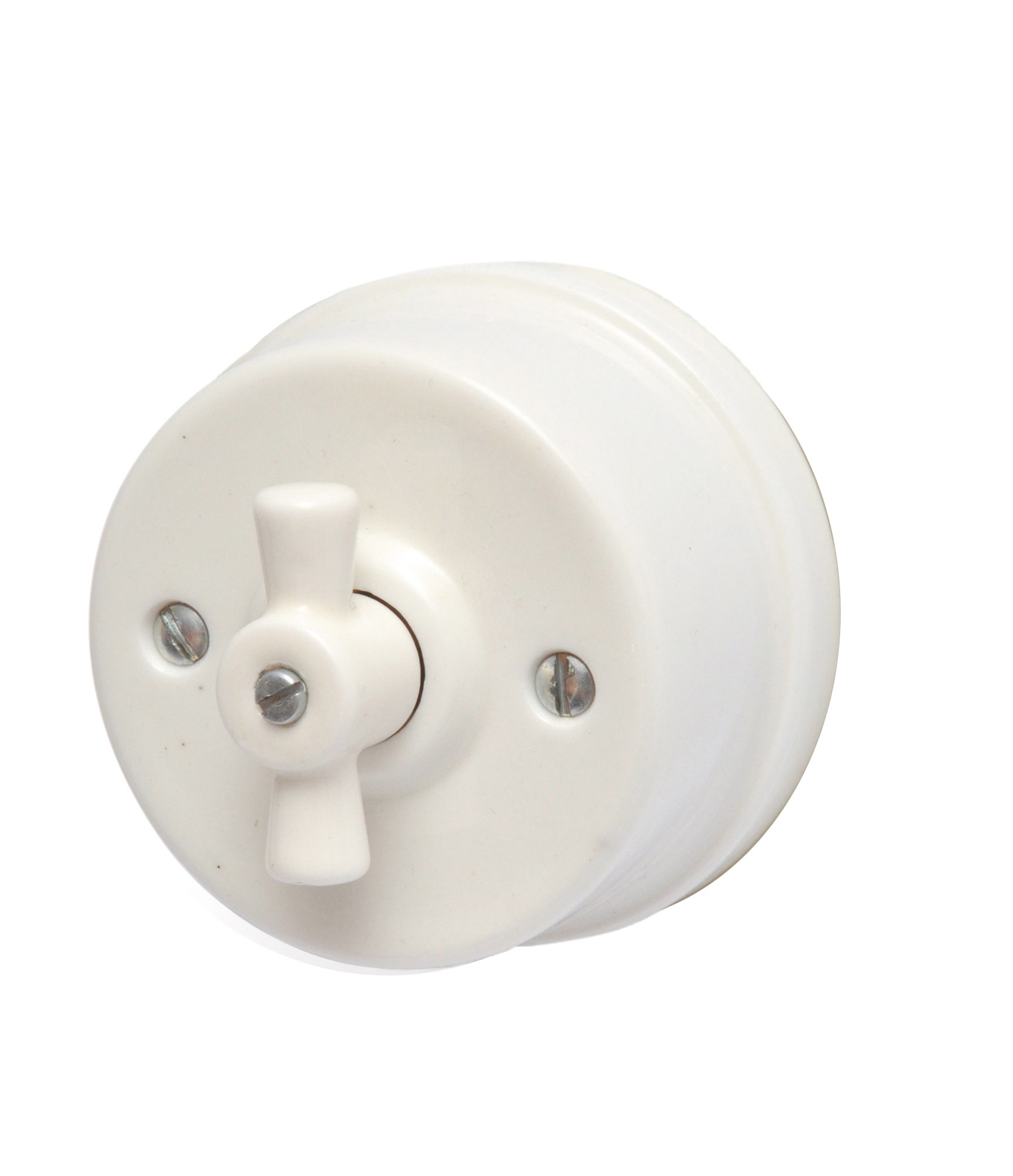 Balta porcelāna slēdzis - slēdzis 41-5