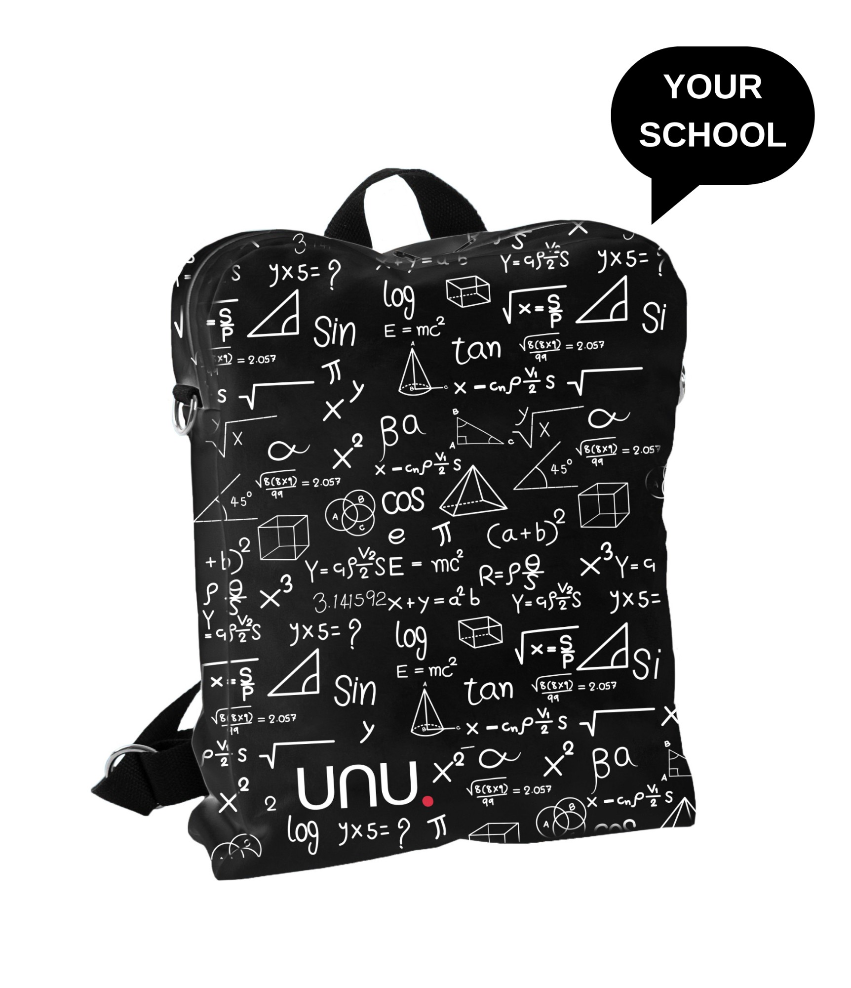 Mugursoma Math 2 Juoda kuprinė mokyklai 2