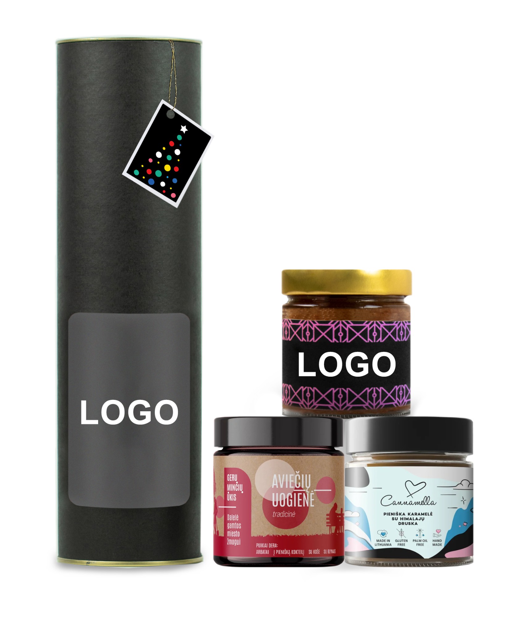 Biznesa dāvanu medus cienasts, karamele un ievārījums