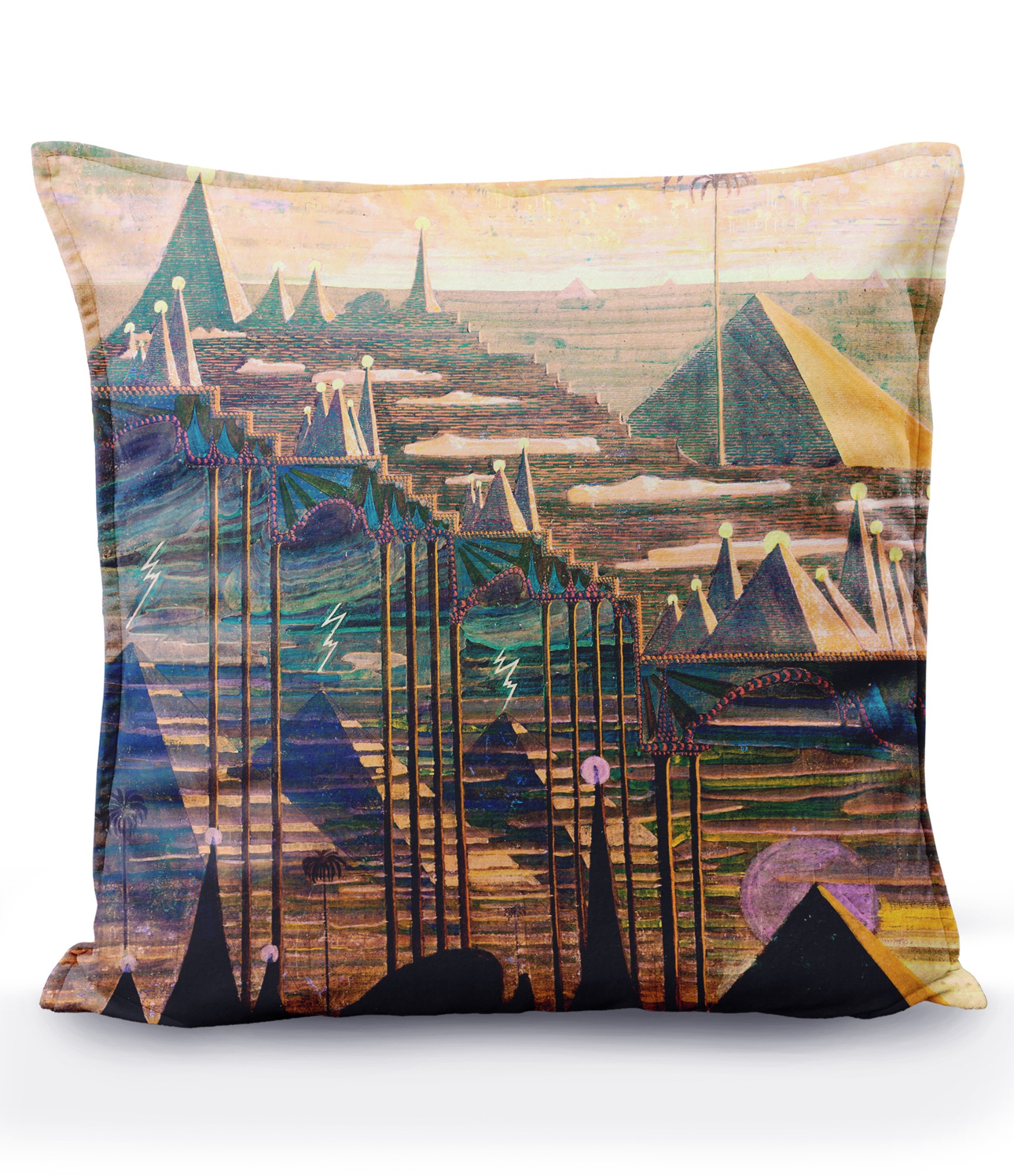 dekoratyvine pagalvele su ciurlionio piesiniu allegro