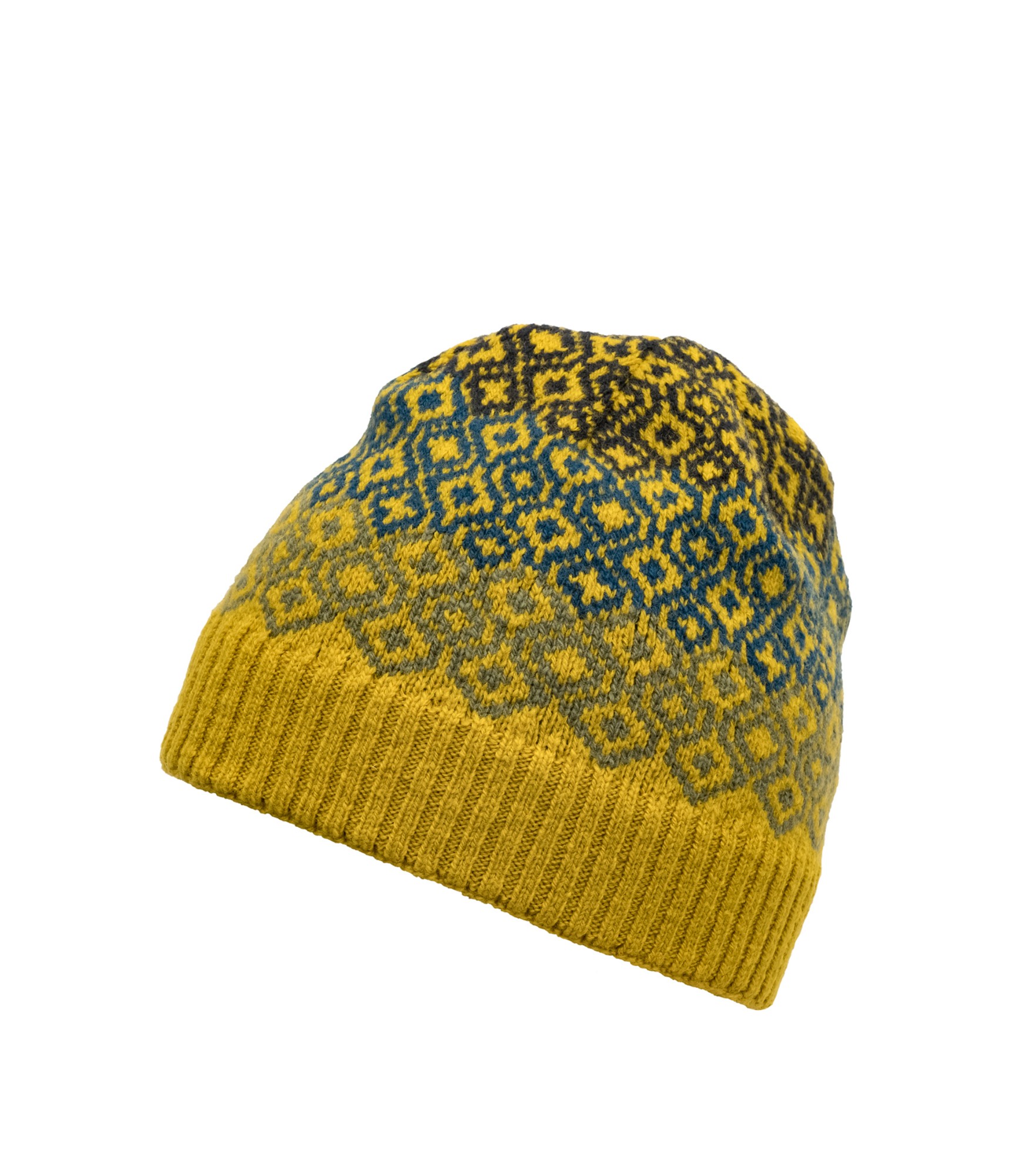 geltona rastuota kepure moterims