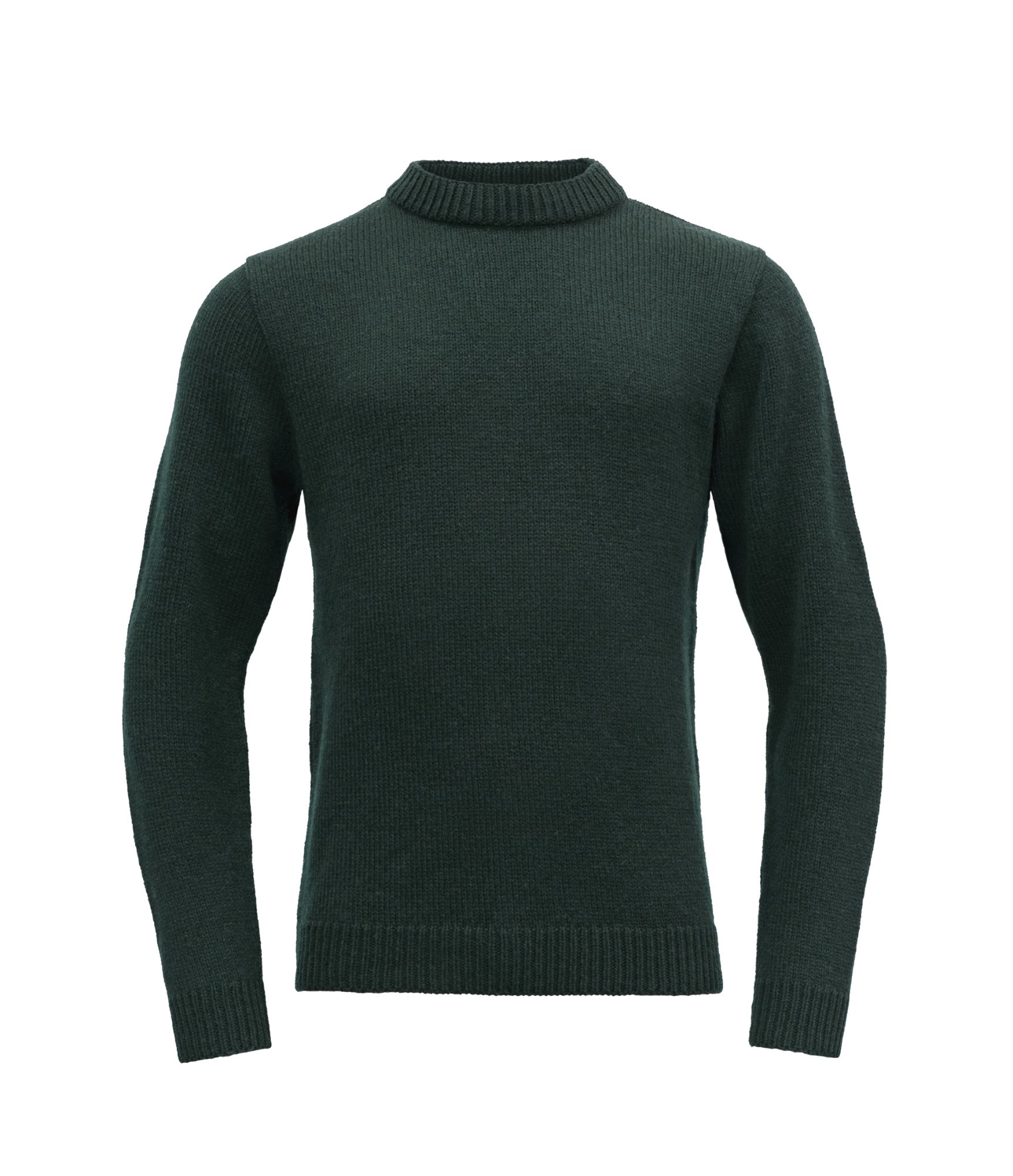 Tamsiai žalias vilnonis vyriškas megztinis Devold