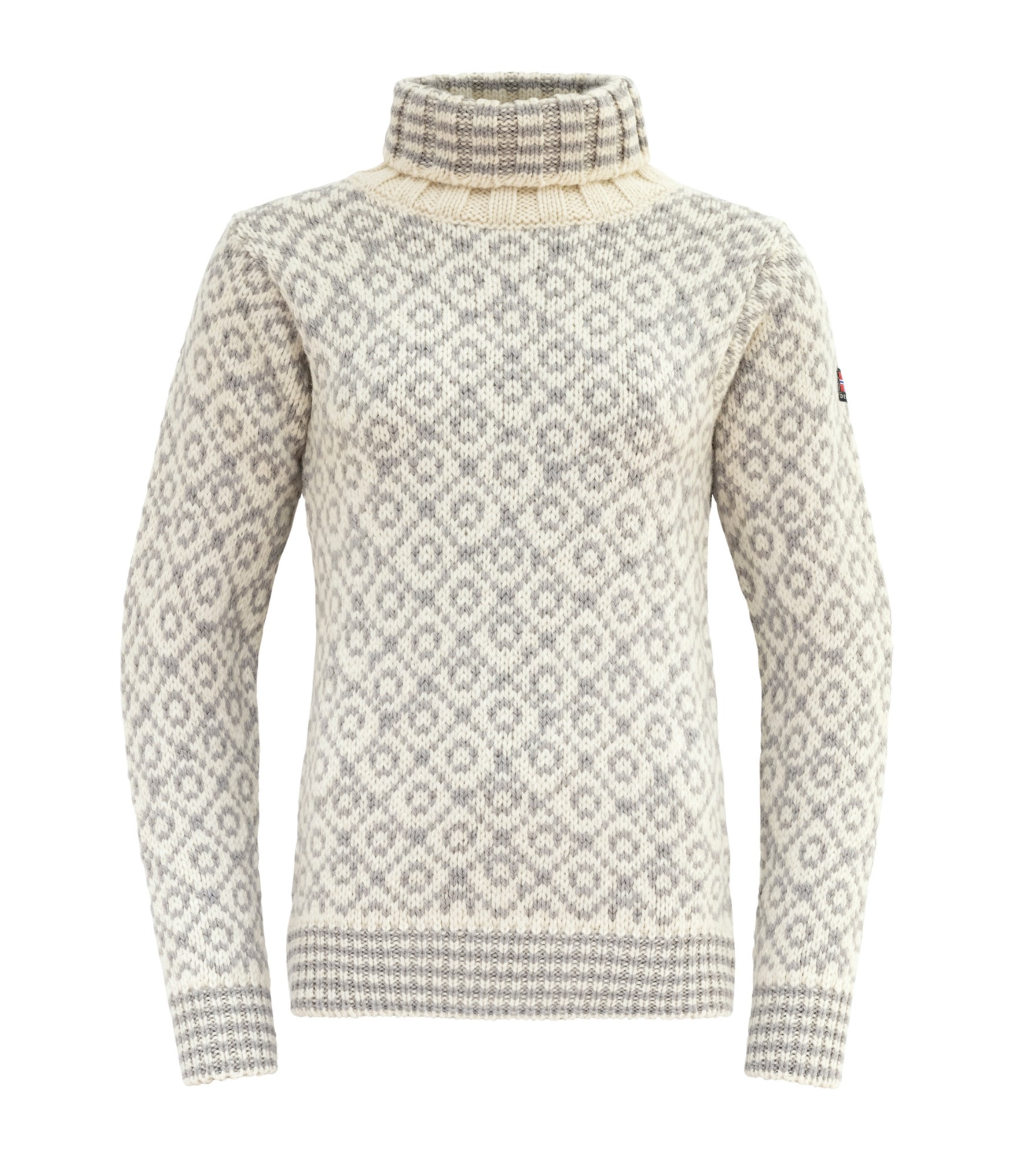 Pilkas megztinis moterims vilnonis devold