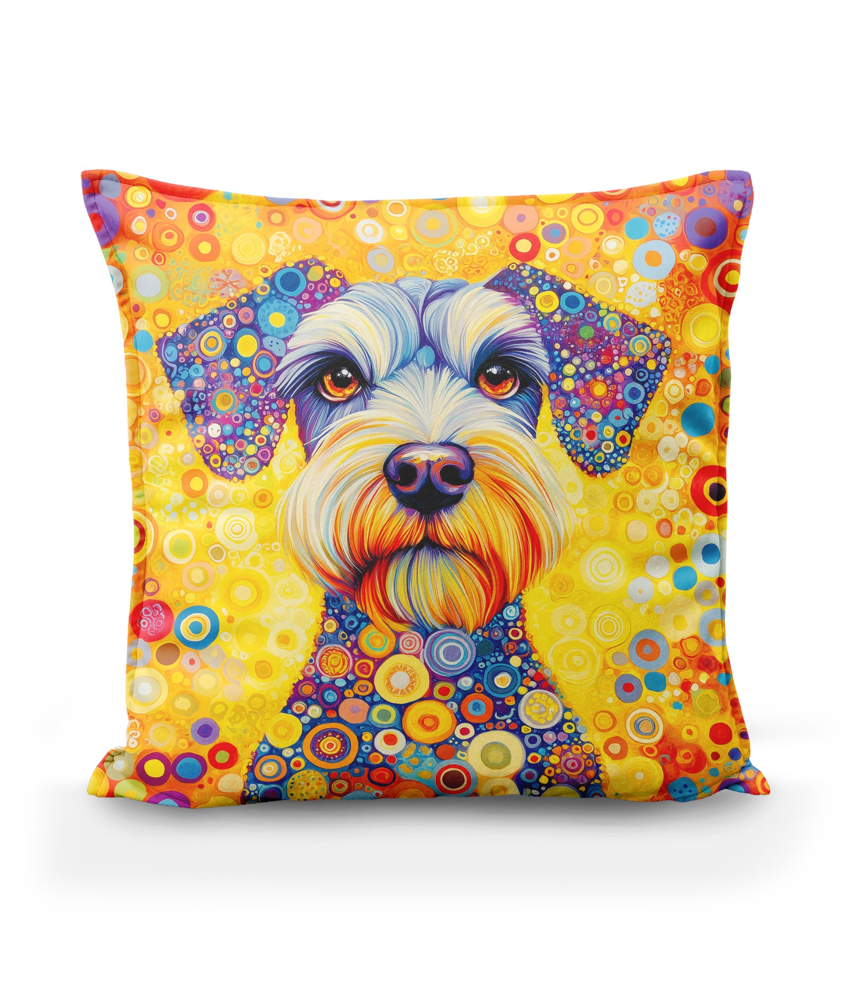 Marga pagalvėlė su raštu Šnauceris