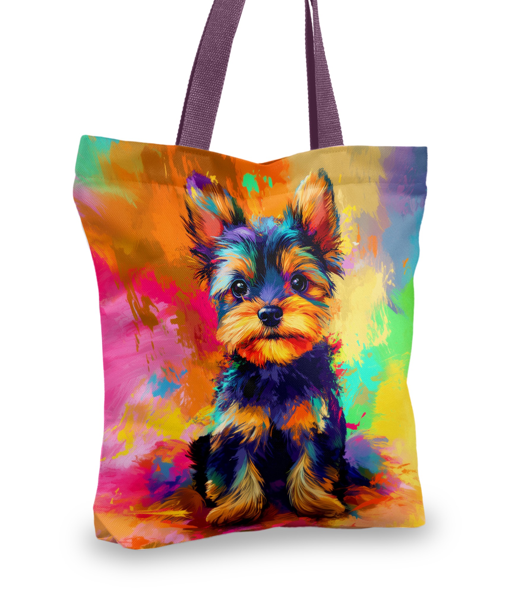 Pirkinių krepšiai Jorkšyro terjeras