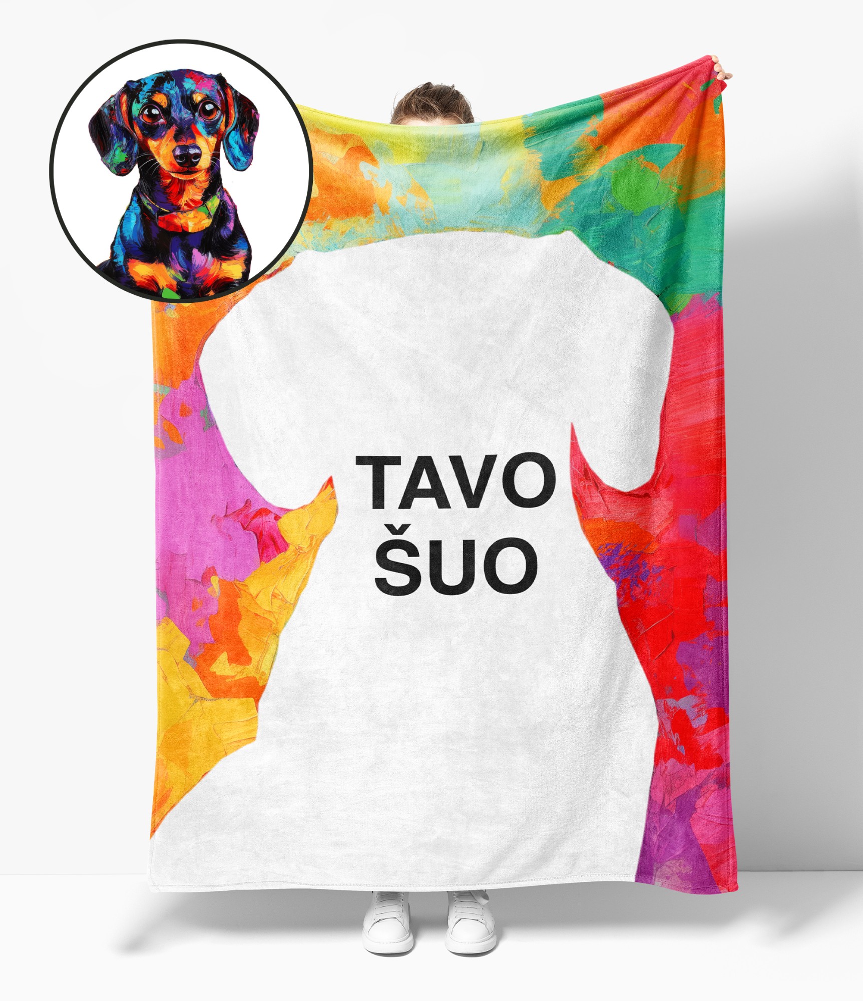 Personalizuotas pledas su vardu Taksas 25-301 3 Personalizuotas pledas Taksas 3