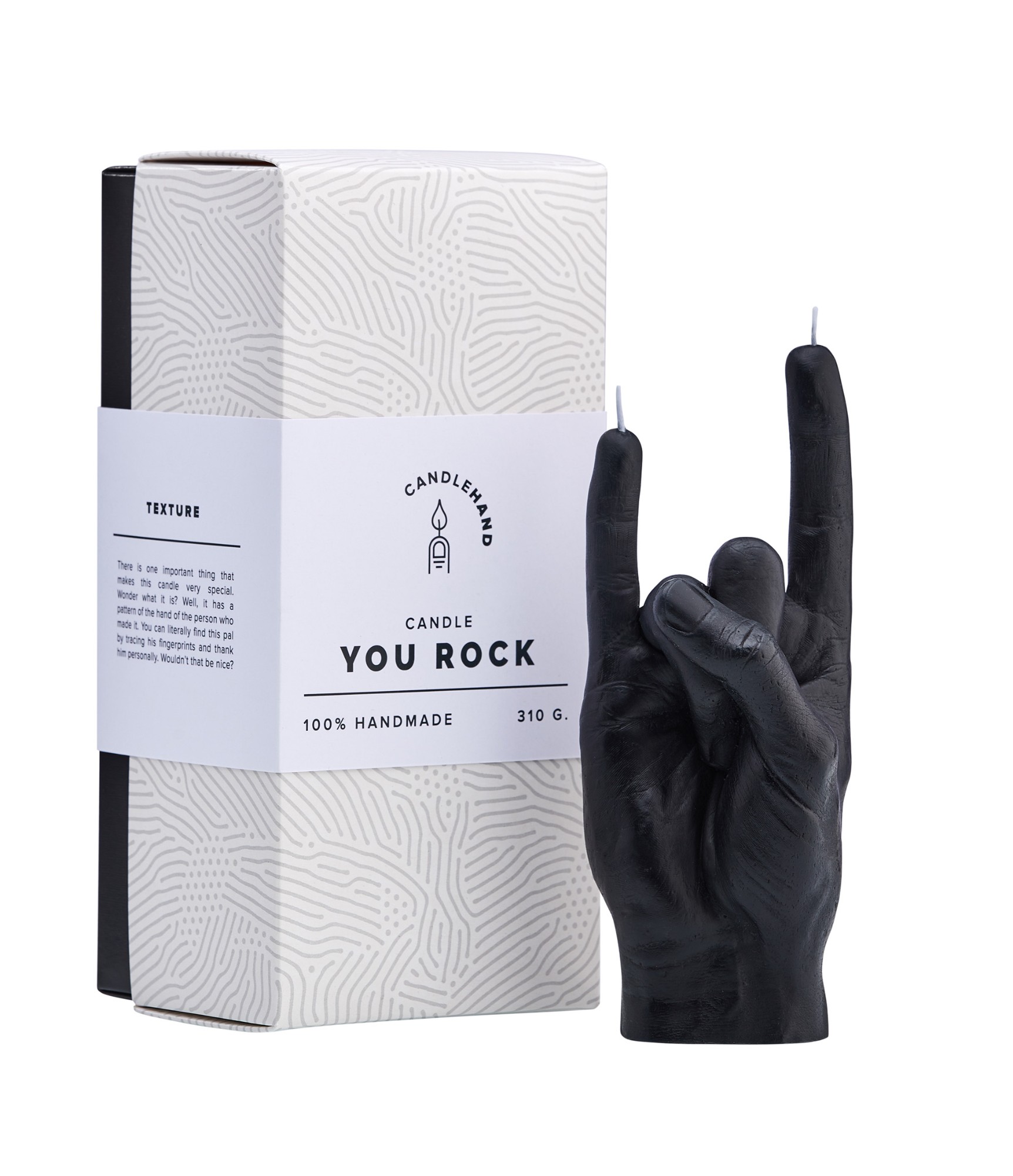 Roku darba svece You Rock Black 6 Roku darba svece You Rock Black 6