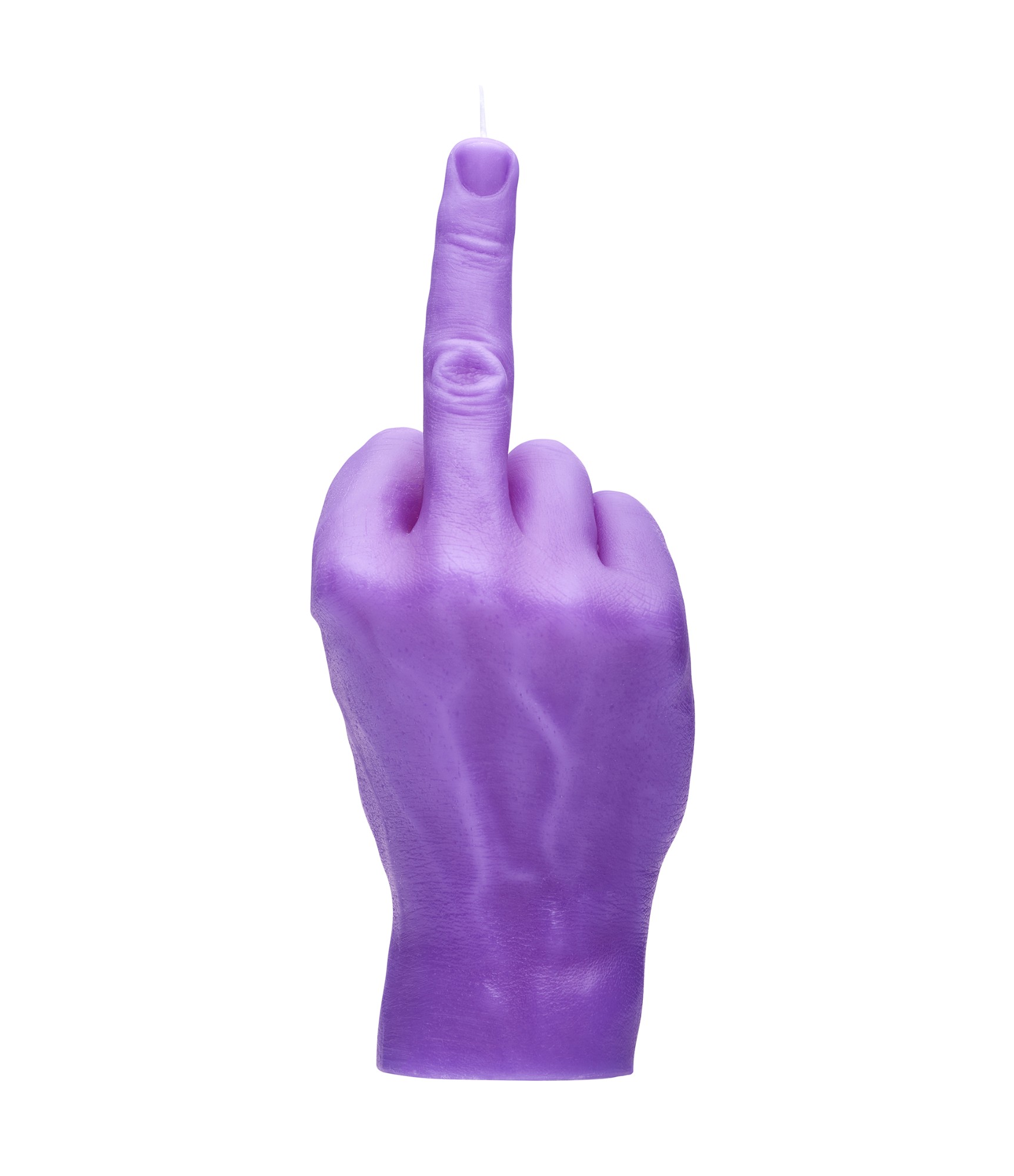 Ar rokām darināta svece F*ck You Purple
