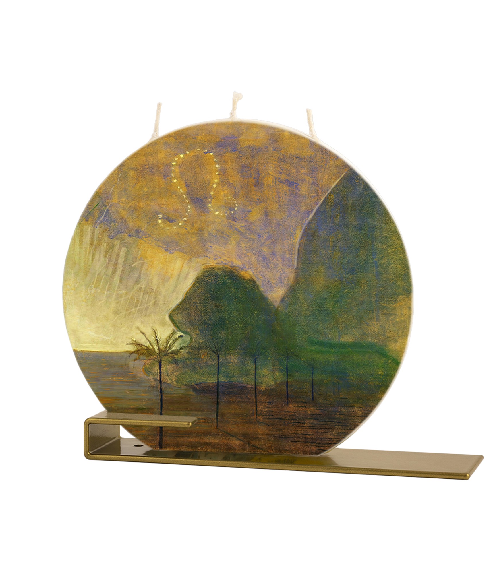 Dovana moteriai apvali žvakė Čiurlionis