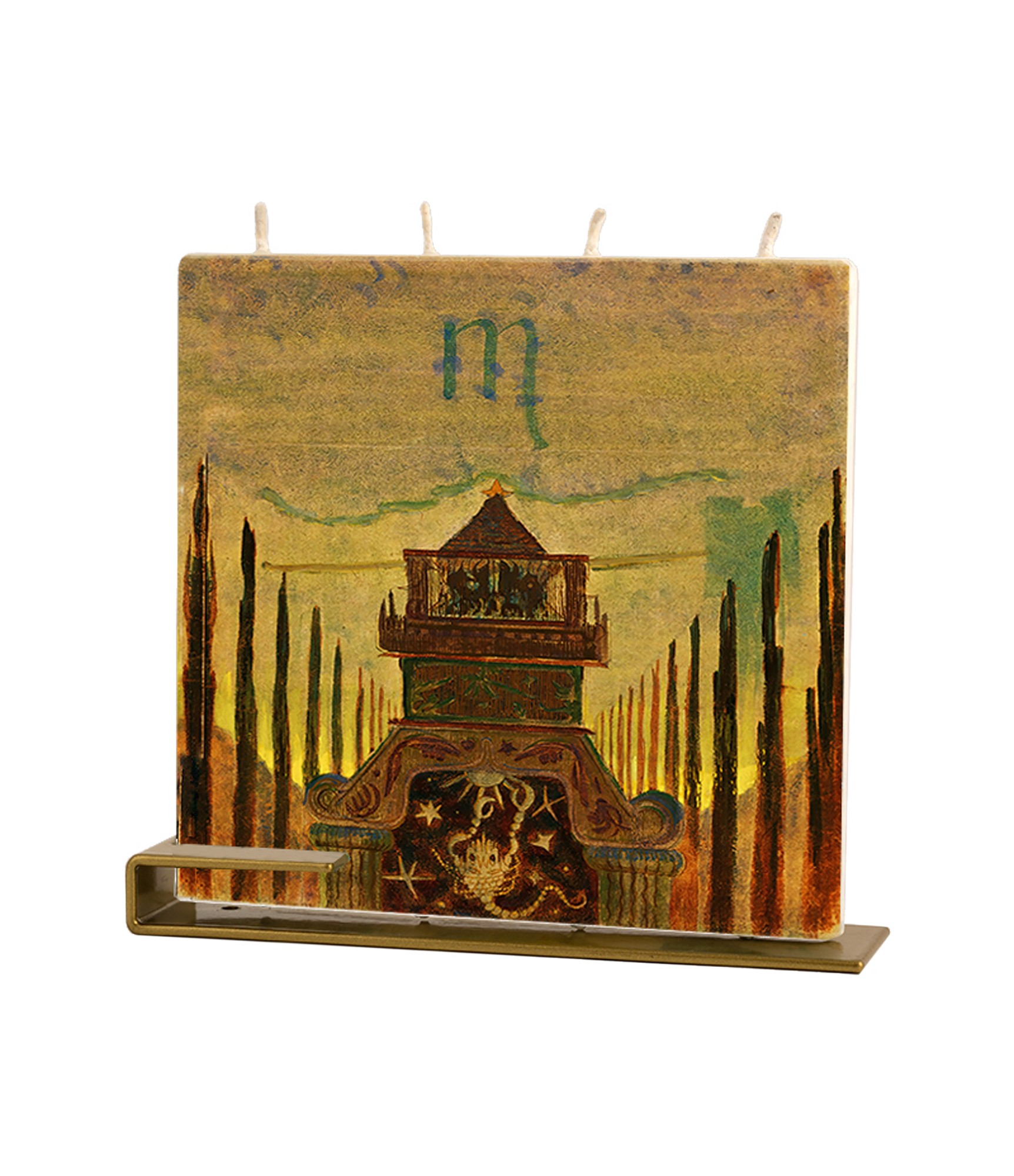 Stilinga dovana kvadratinė žvakė Čiurlionis