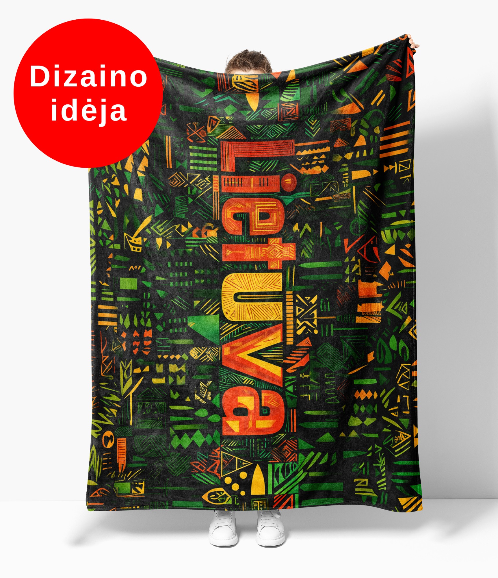 Stilingas pledas su spauda Lietuva