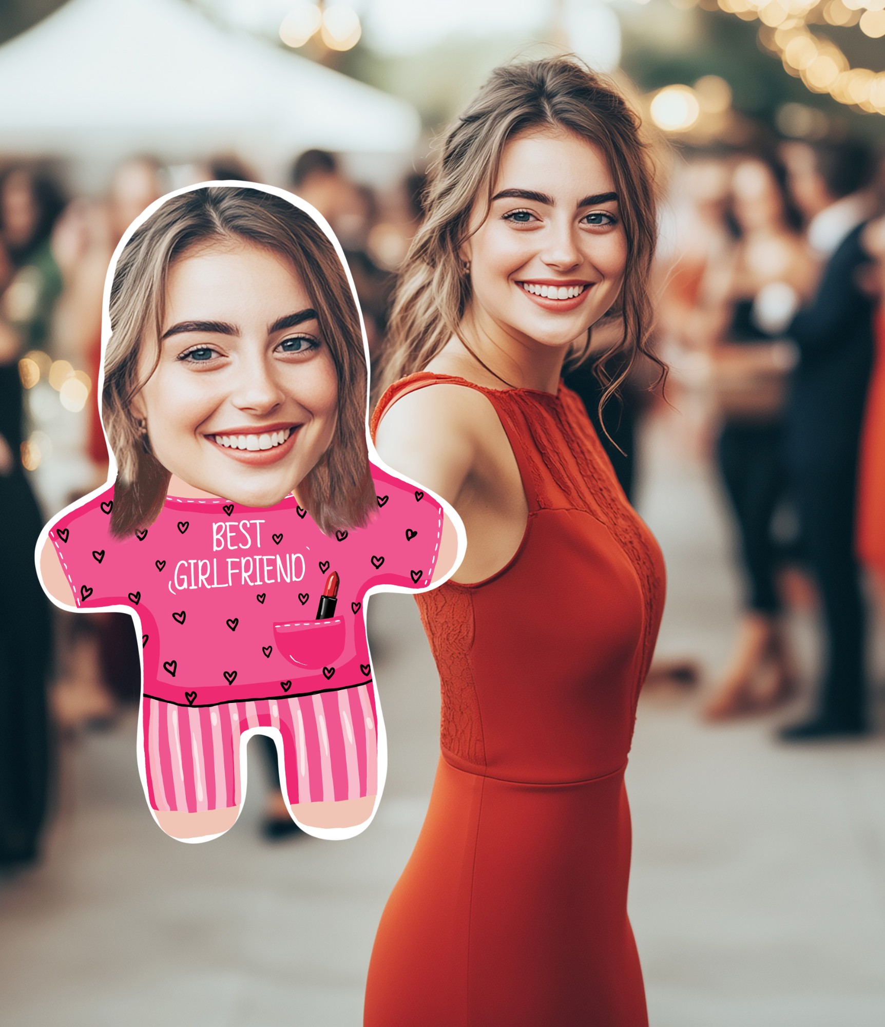 Originali dovana draugei personalizuota pagalvėlė