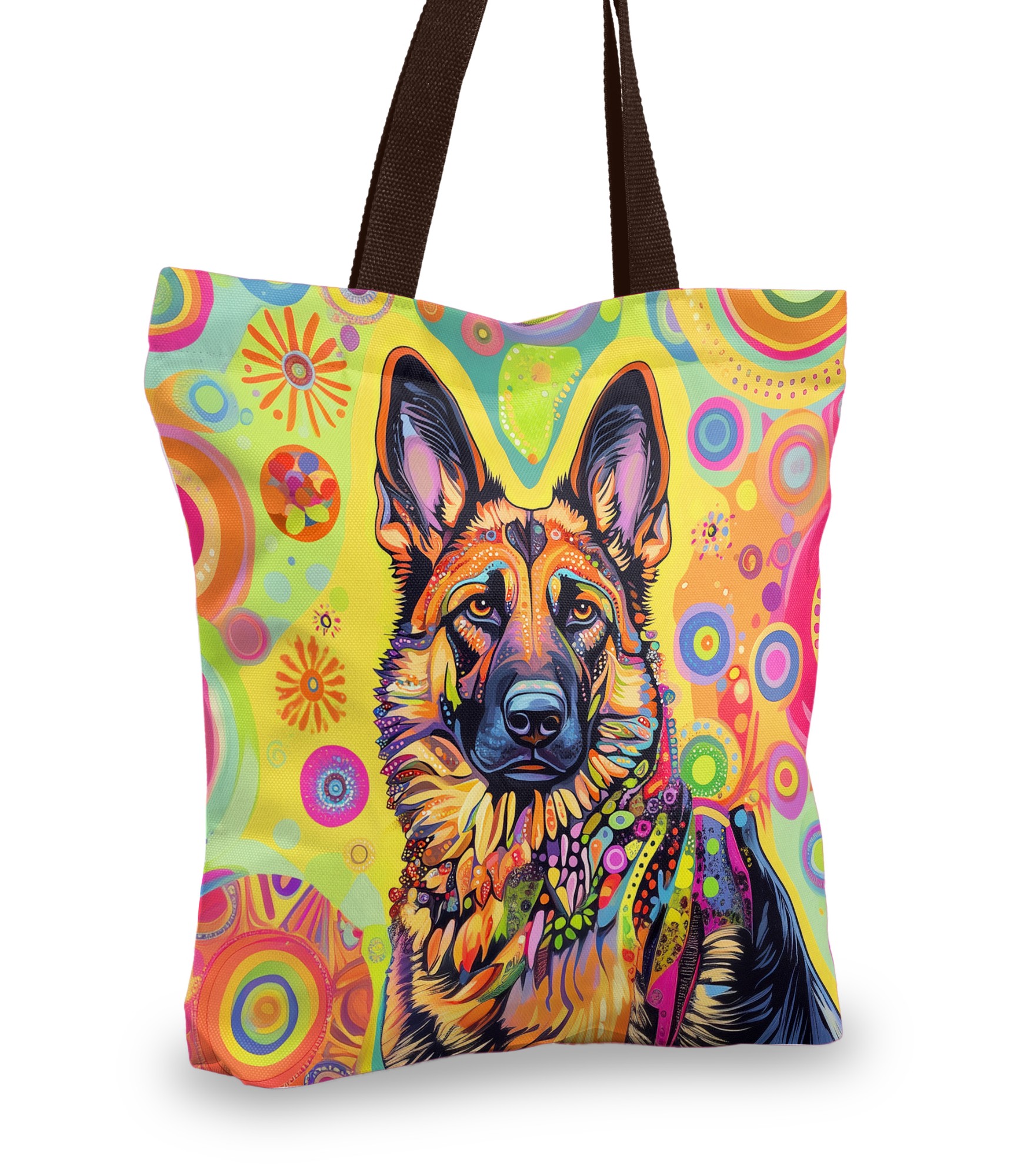 Pirkinių krepšys su raštu Vokiečių aviganis