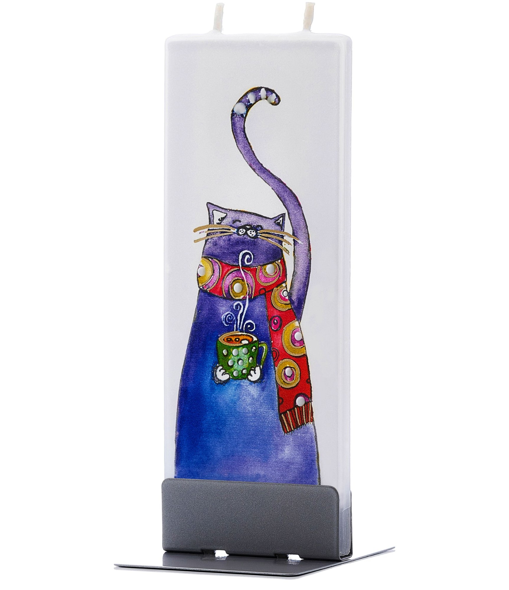 Ar rokām darināta svece Cat