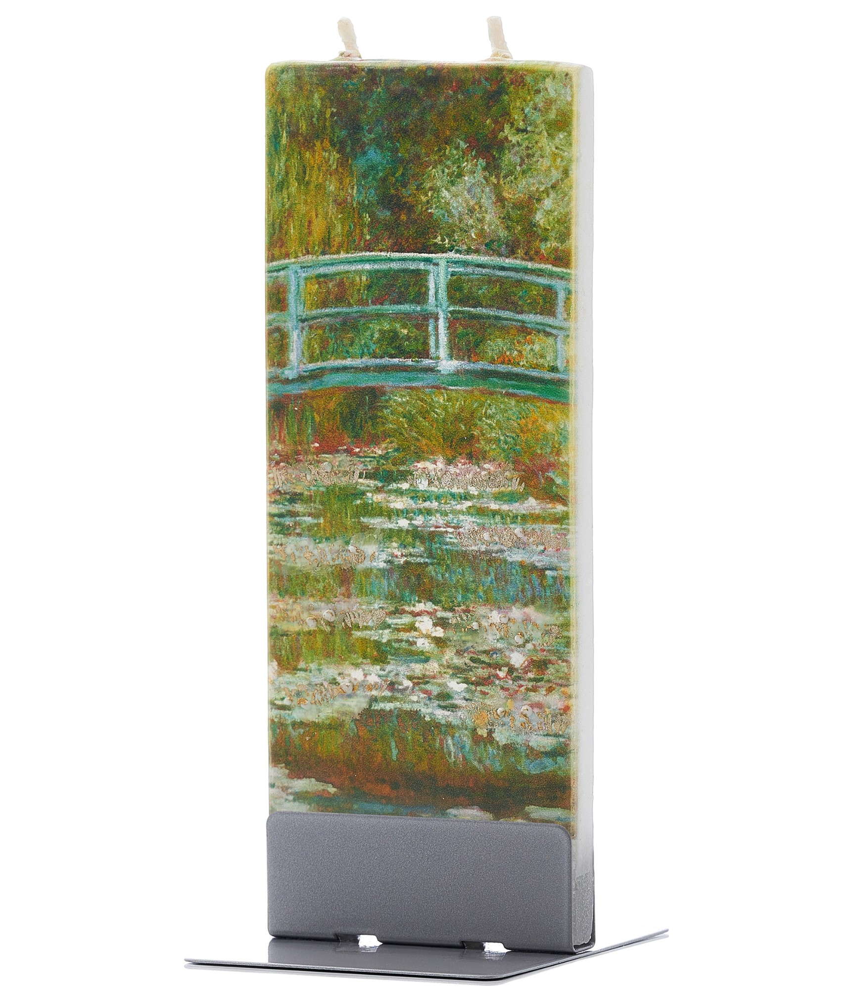Iekārtošanās svētku dāvana - roku darbs svece 18K030 rankų darbo žvakė claude monet