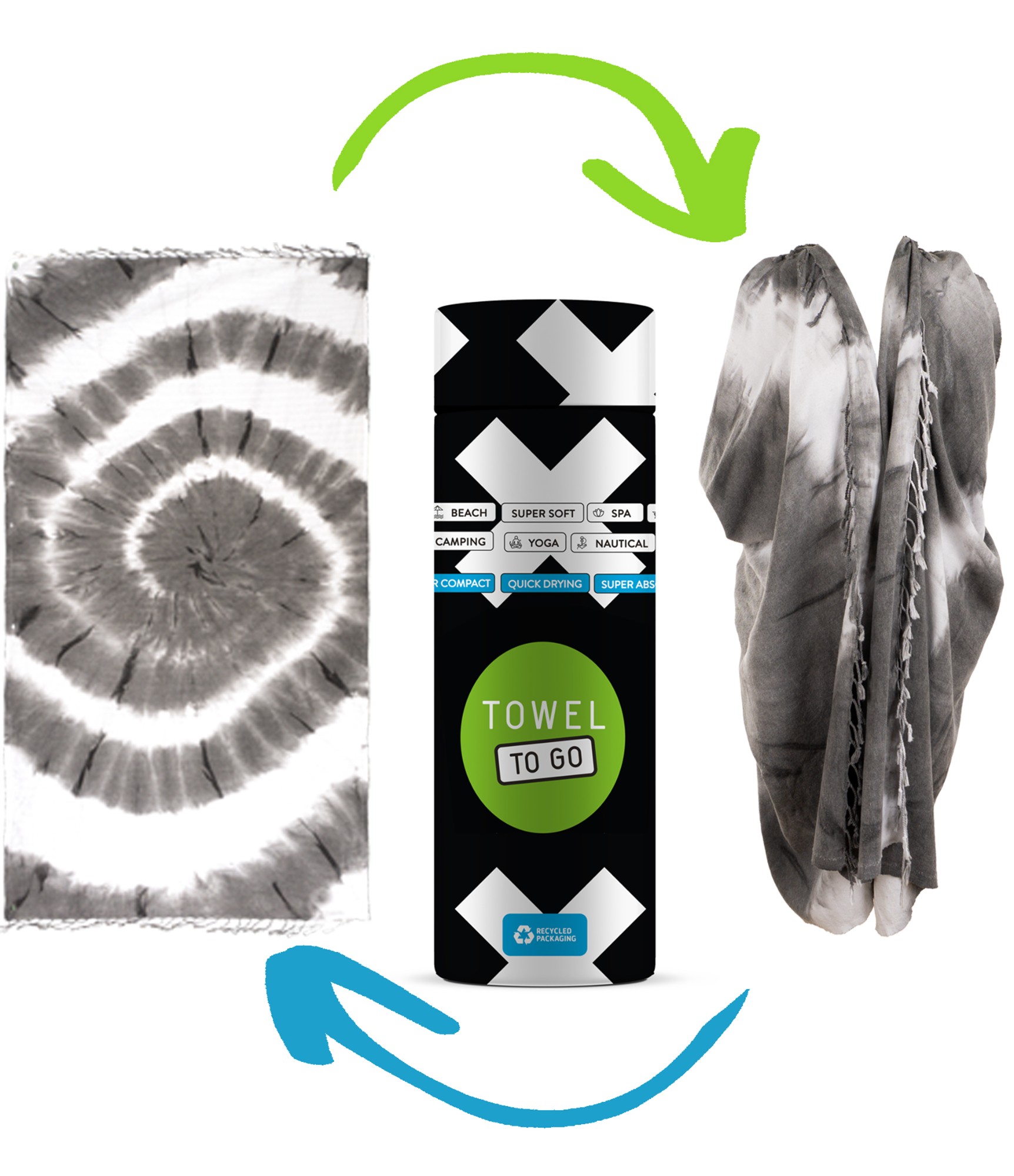 Pludmales dvielis Kimono Solar TTGBTKMSYBZ 3 stilingas papludimio ranksluostis kimono juoda balta 3