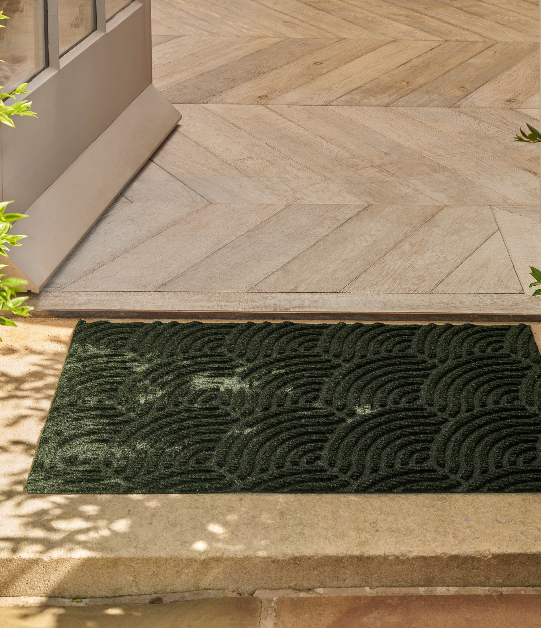 Rug Was & Dry DUNE Waves Midnight Green