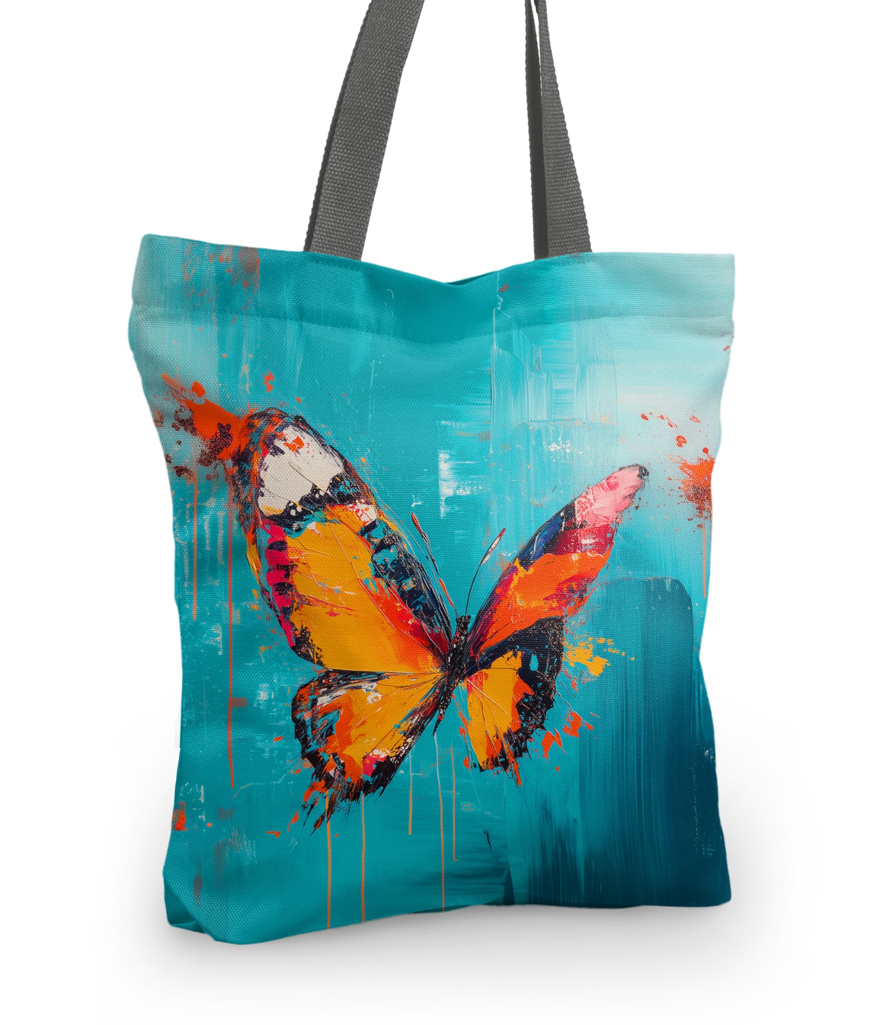 pirkinių krepšys drugelis mėlynos spalvos