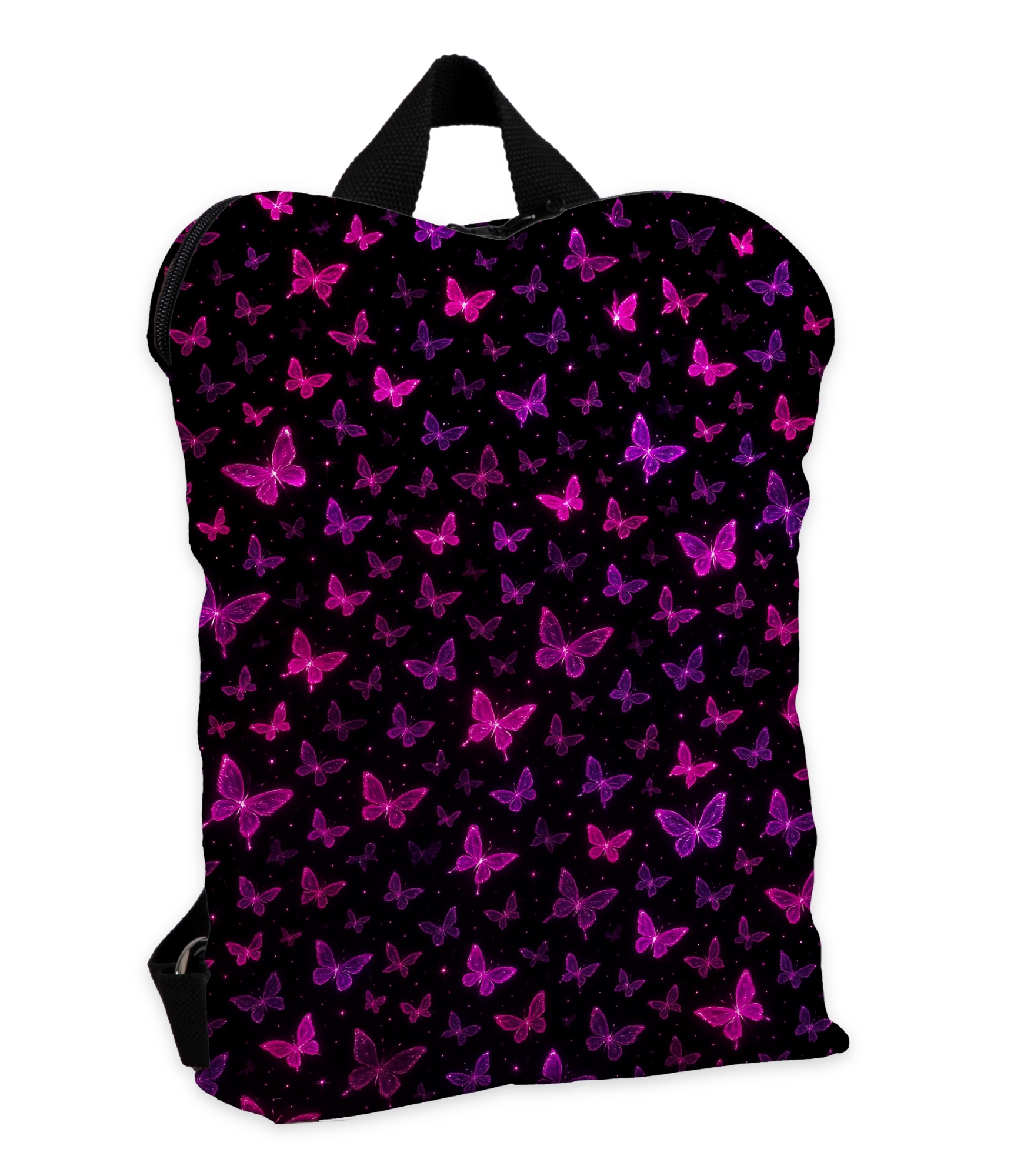 Kuprinė moterims, juodas ir rožinis