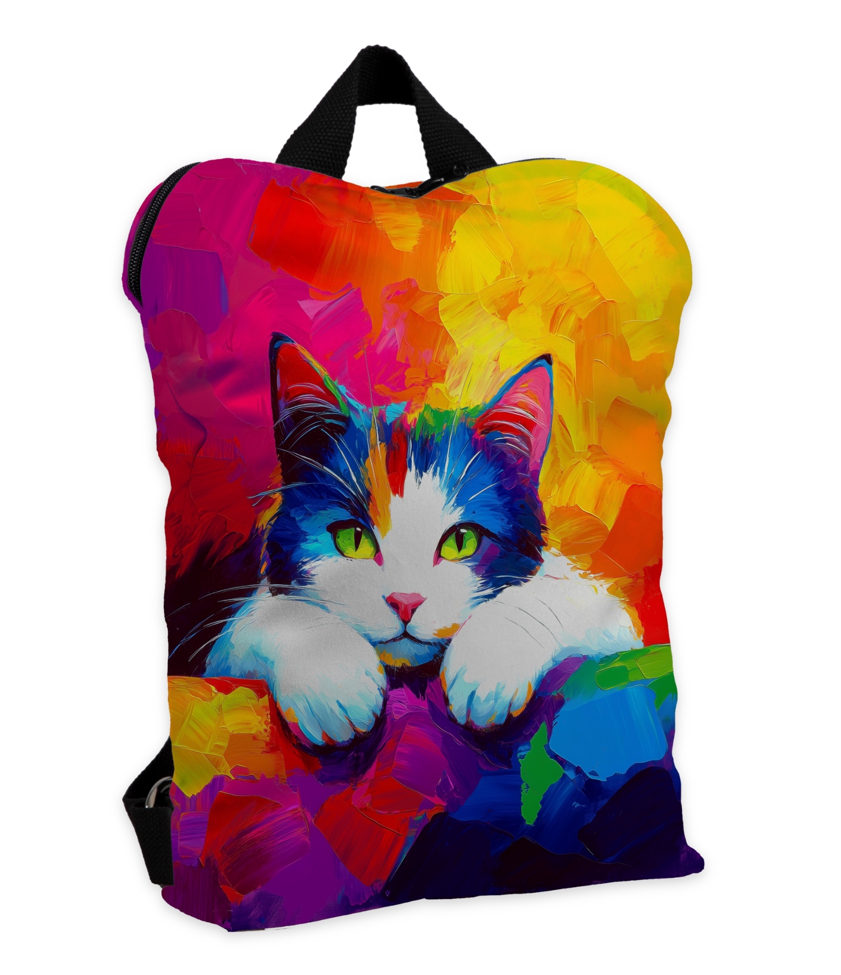 Kuprinė moterims, raudonas ir geltonas