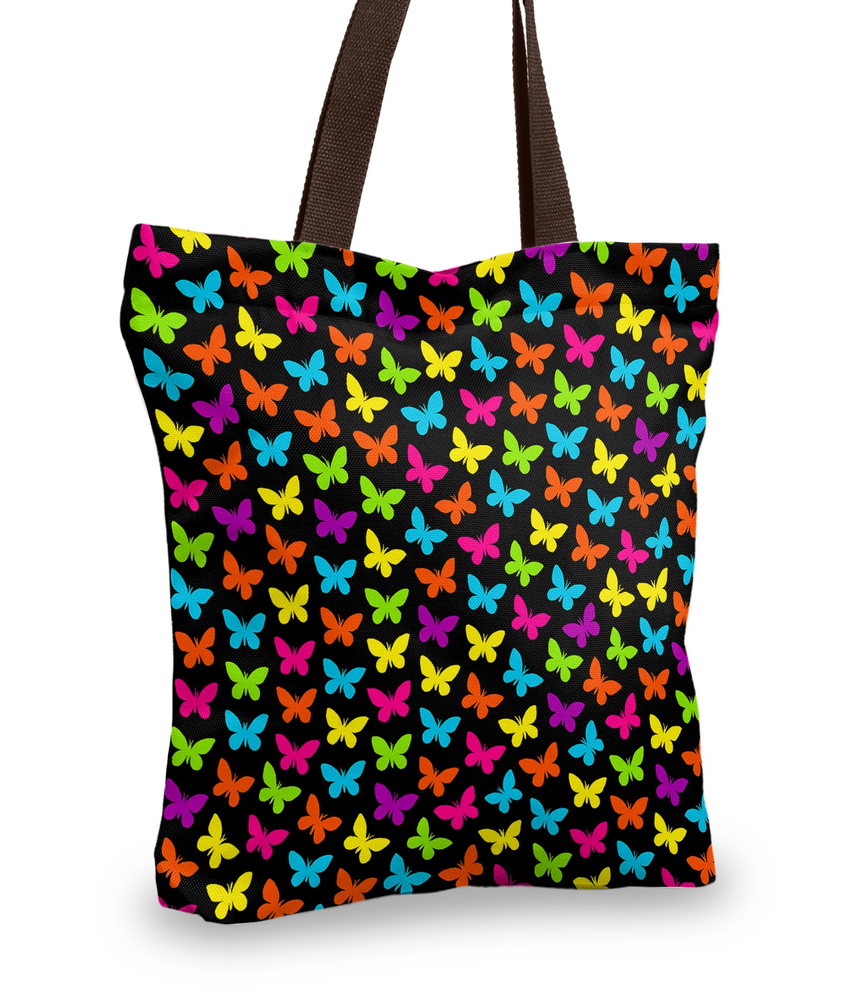 moteriškas pirkinių krepšys su drugeliais