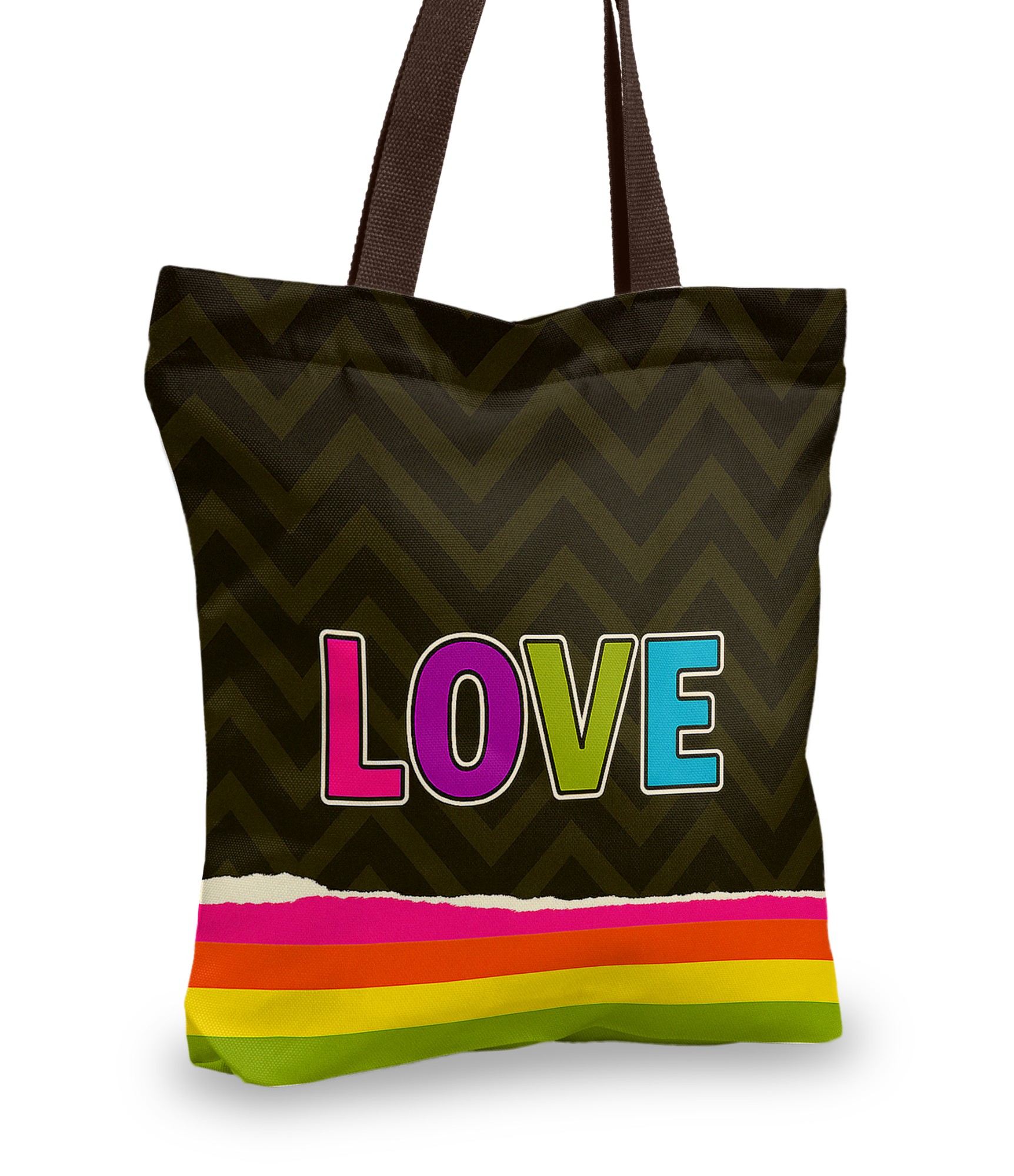 stilingas pirkinių krepšys su užrašu Love