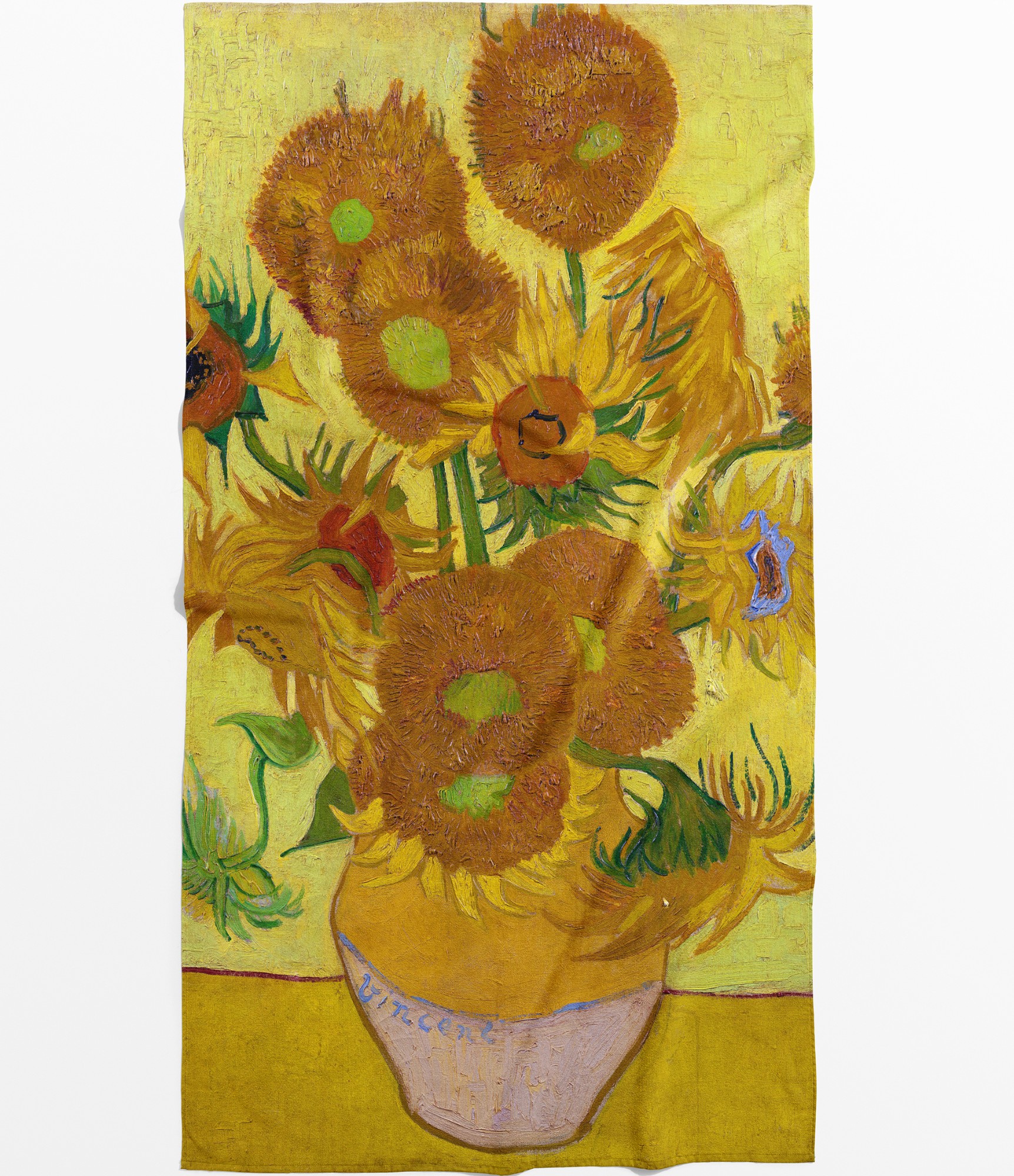 Dvielis Vincent Van Gogh Saulespuķes 4 Dvielis Vincent Van Gogh Saulespuķes 4