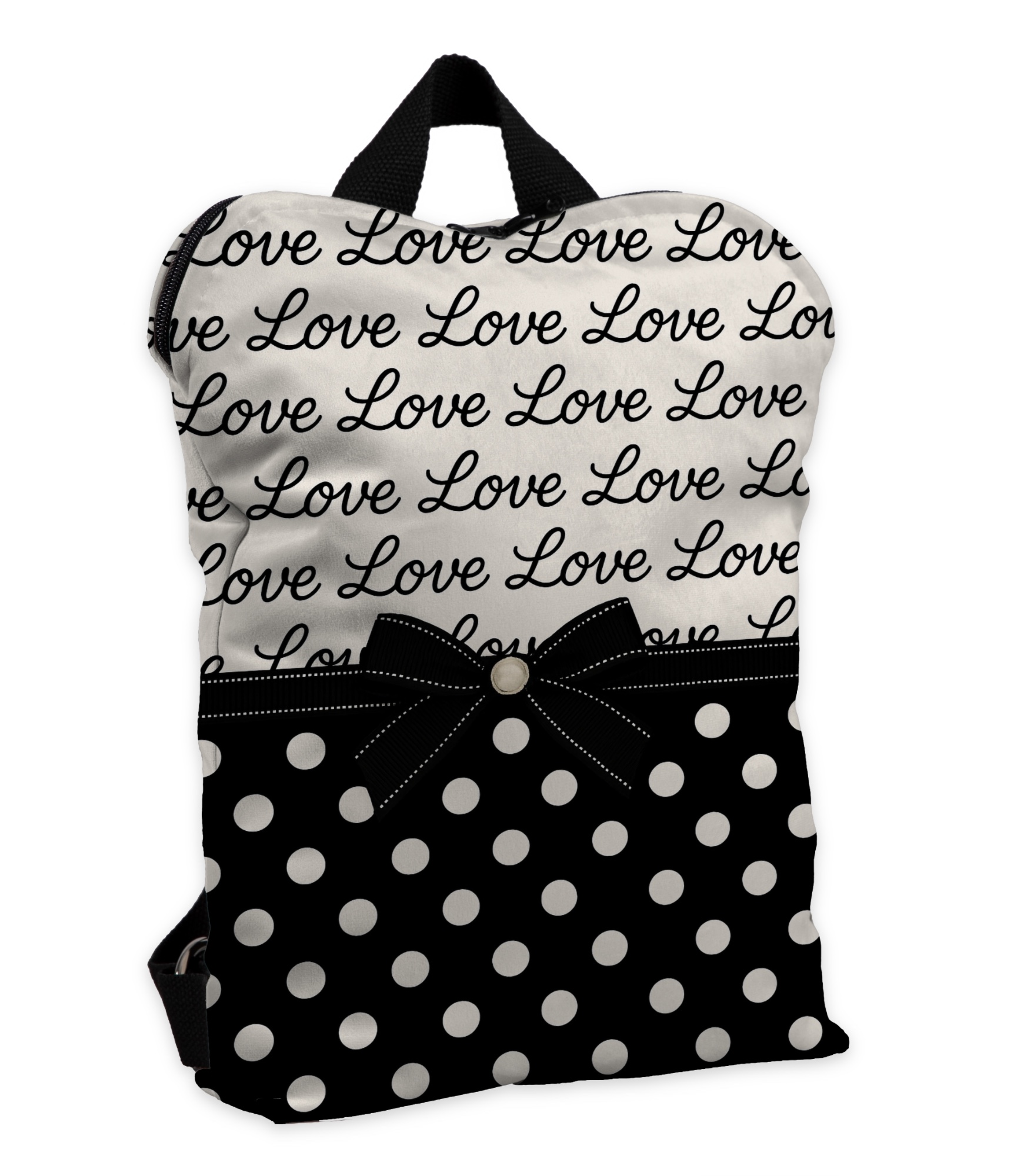 Kuprinė moterims, baltas ir juodas