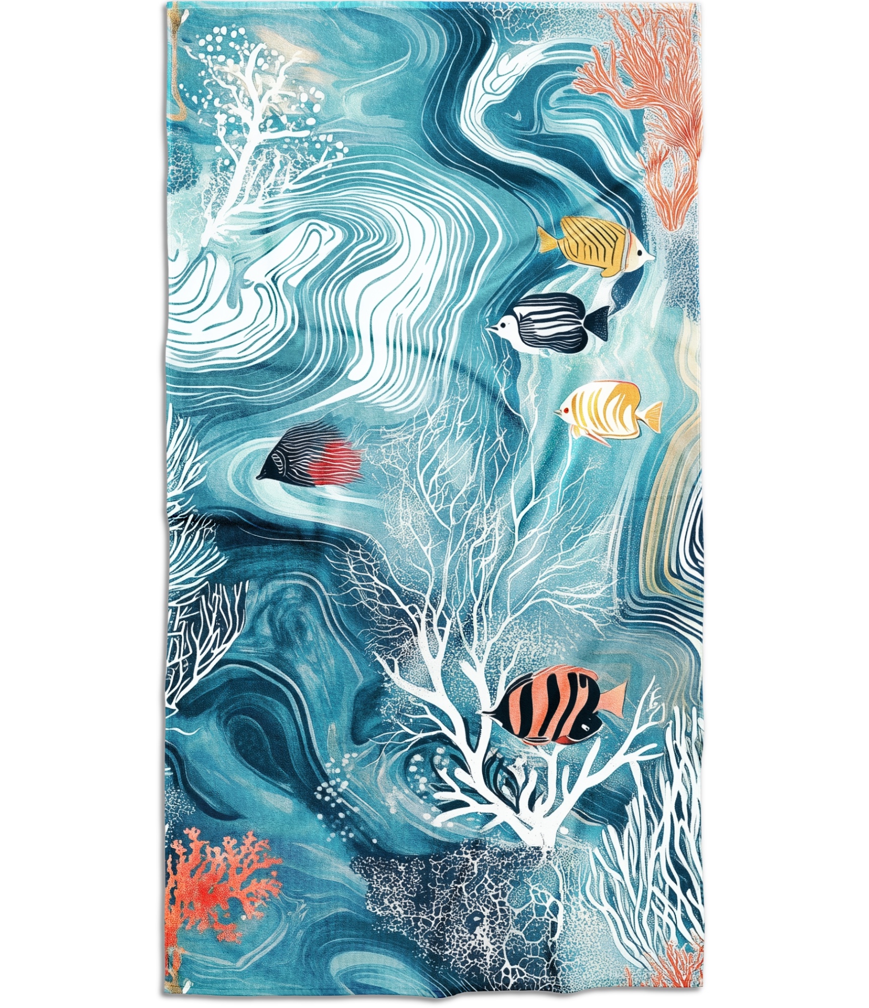 Paplūdimio rankšluostis, Žuvys