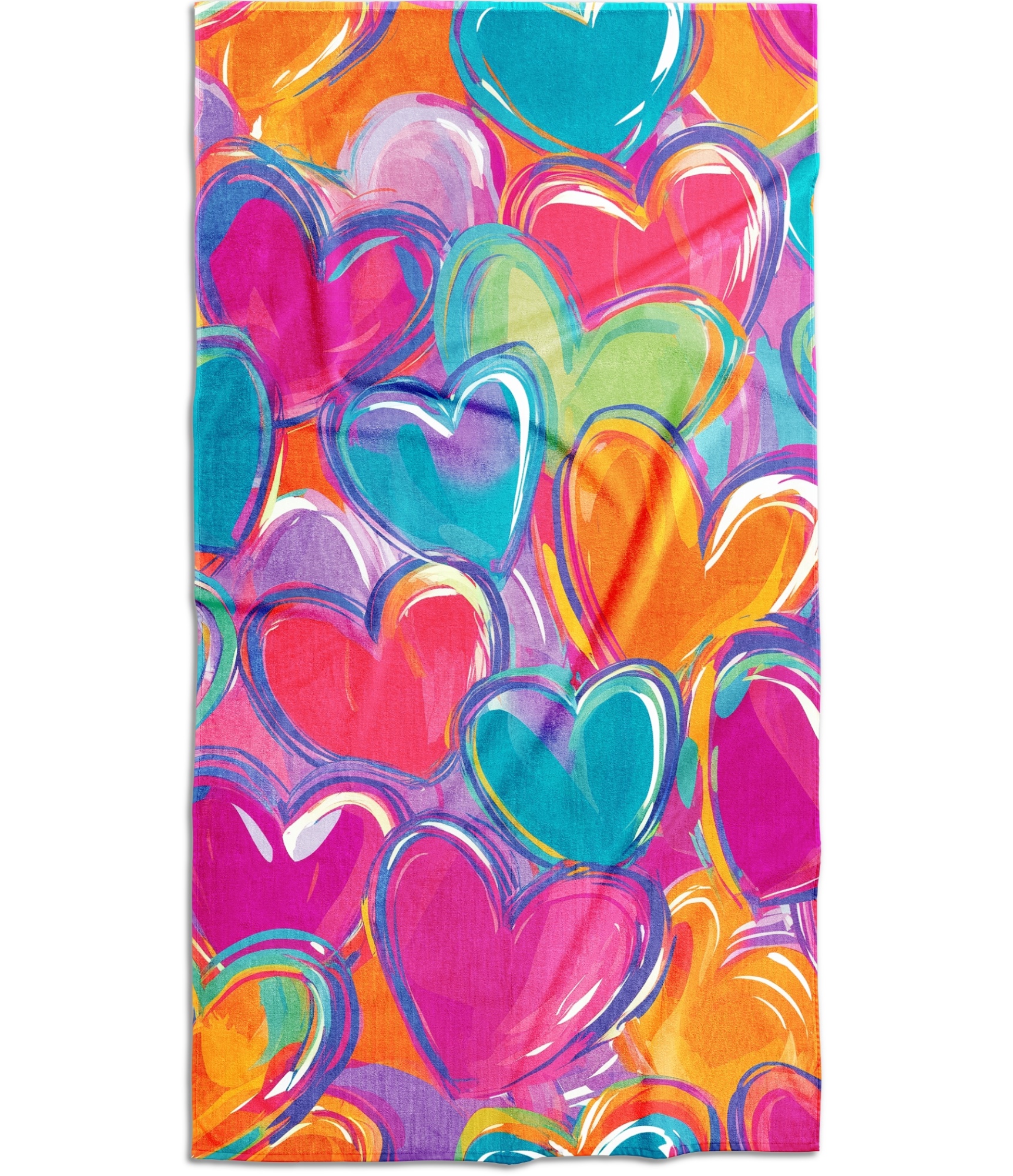 Paplūdimio rankšluostis, Širdelės