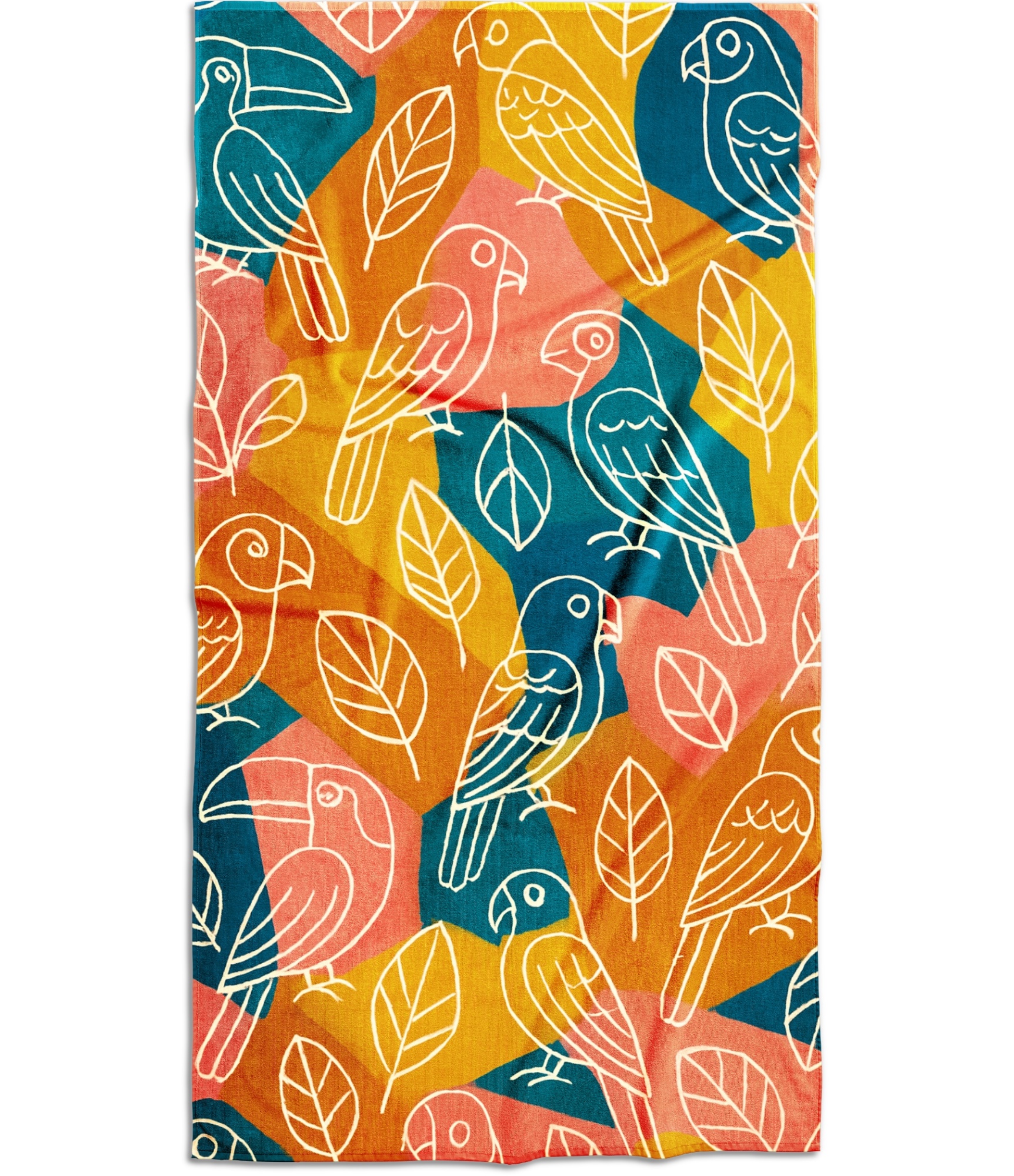 Paplūdimio rankšluostis, Papūgos