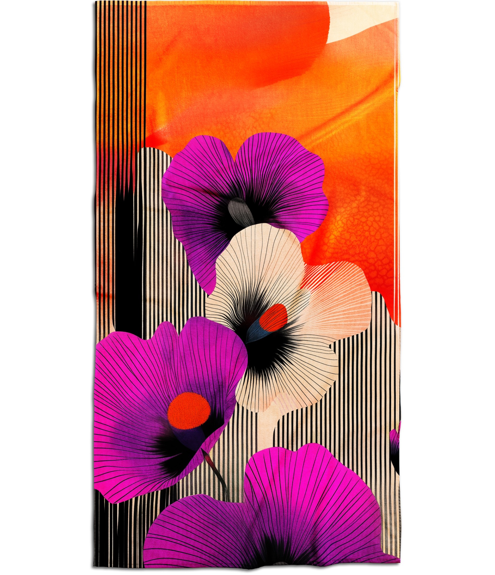 paplūdimio rankšluostis gėlės orchidėja