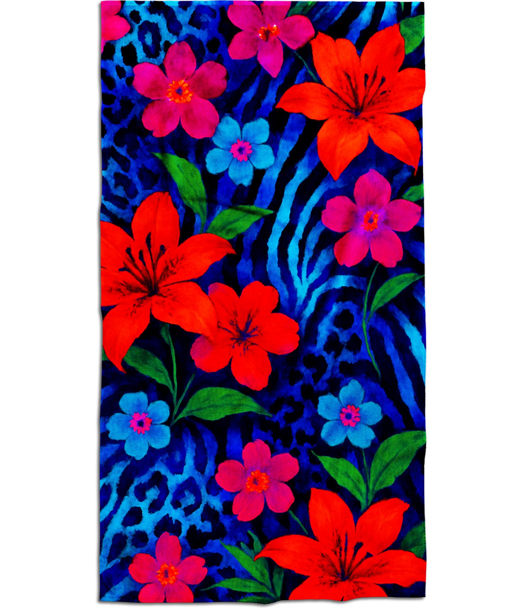 spalvotas papludimio ranksluostis su gelemis