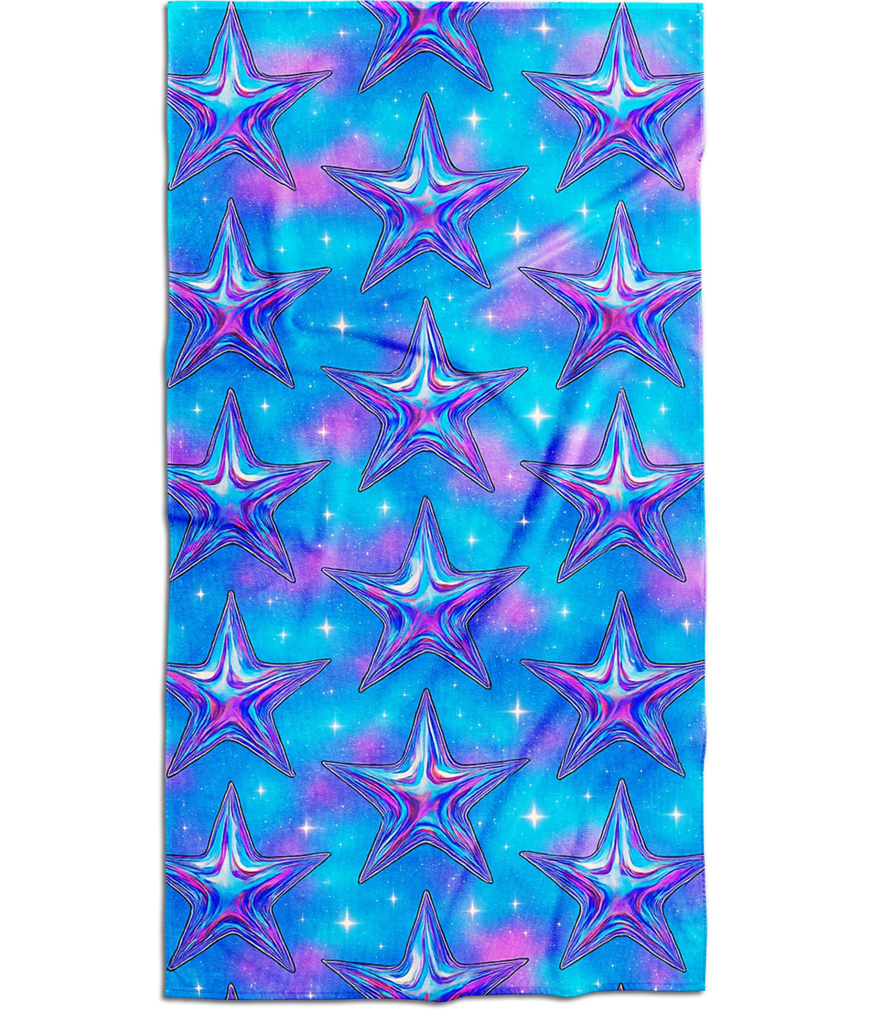 mėlynas paplūdimio rankšluostis