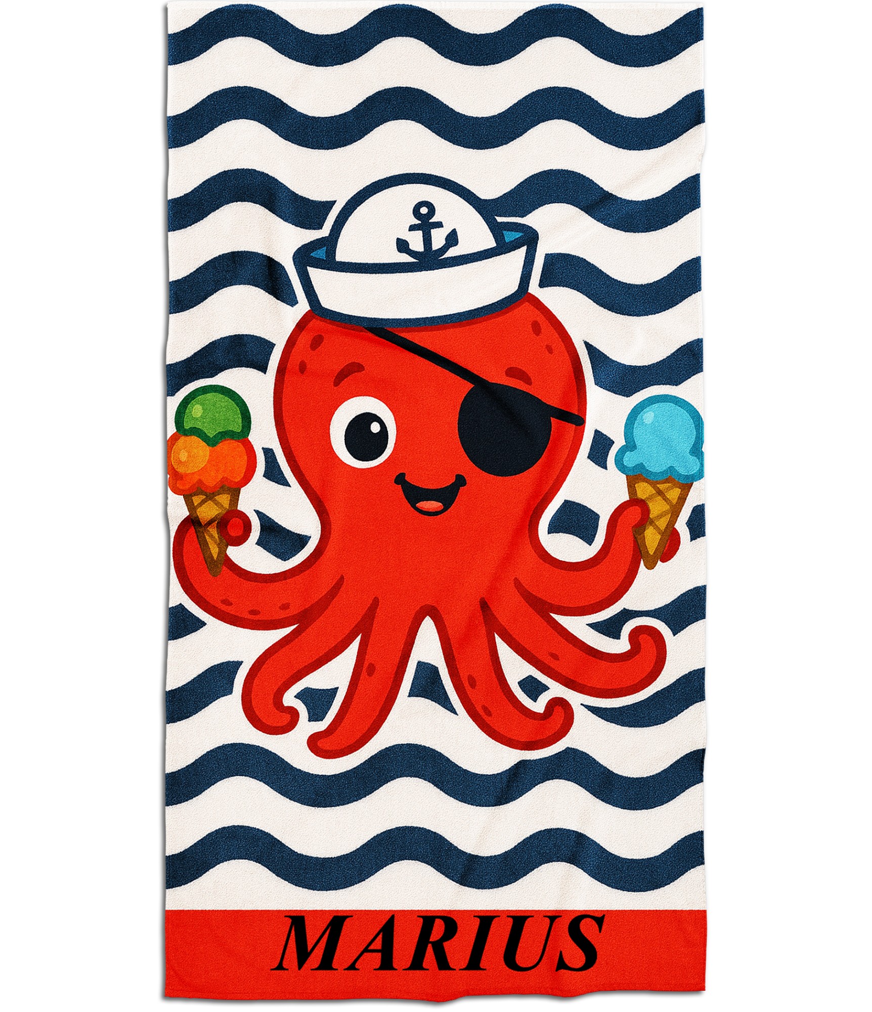 Bērnu dvielis 25-TW-008 marinistinis rankšluostis vardas dovana