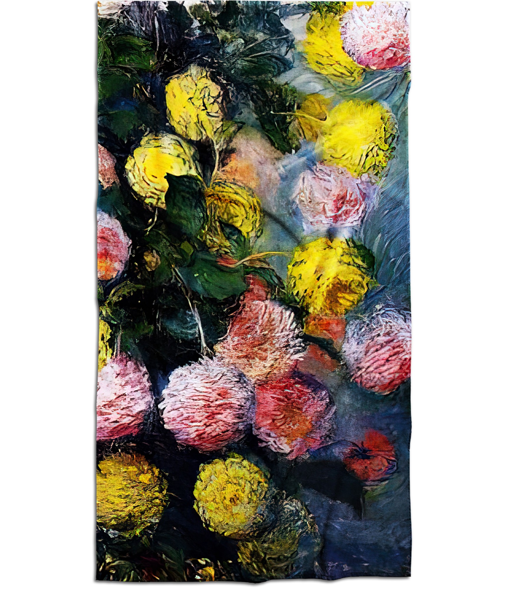 stilingas ranksluostis su dailininko darbu