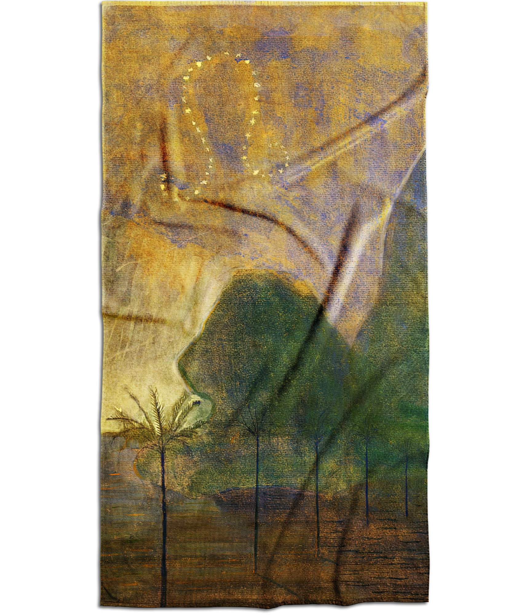 Dvielis Zodiaka zīme Lauva 25-TW-123 3 rankšluostis čiurlionis zodiakai liūtas 3