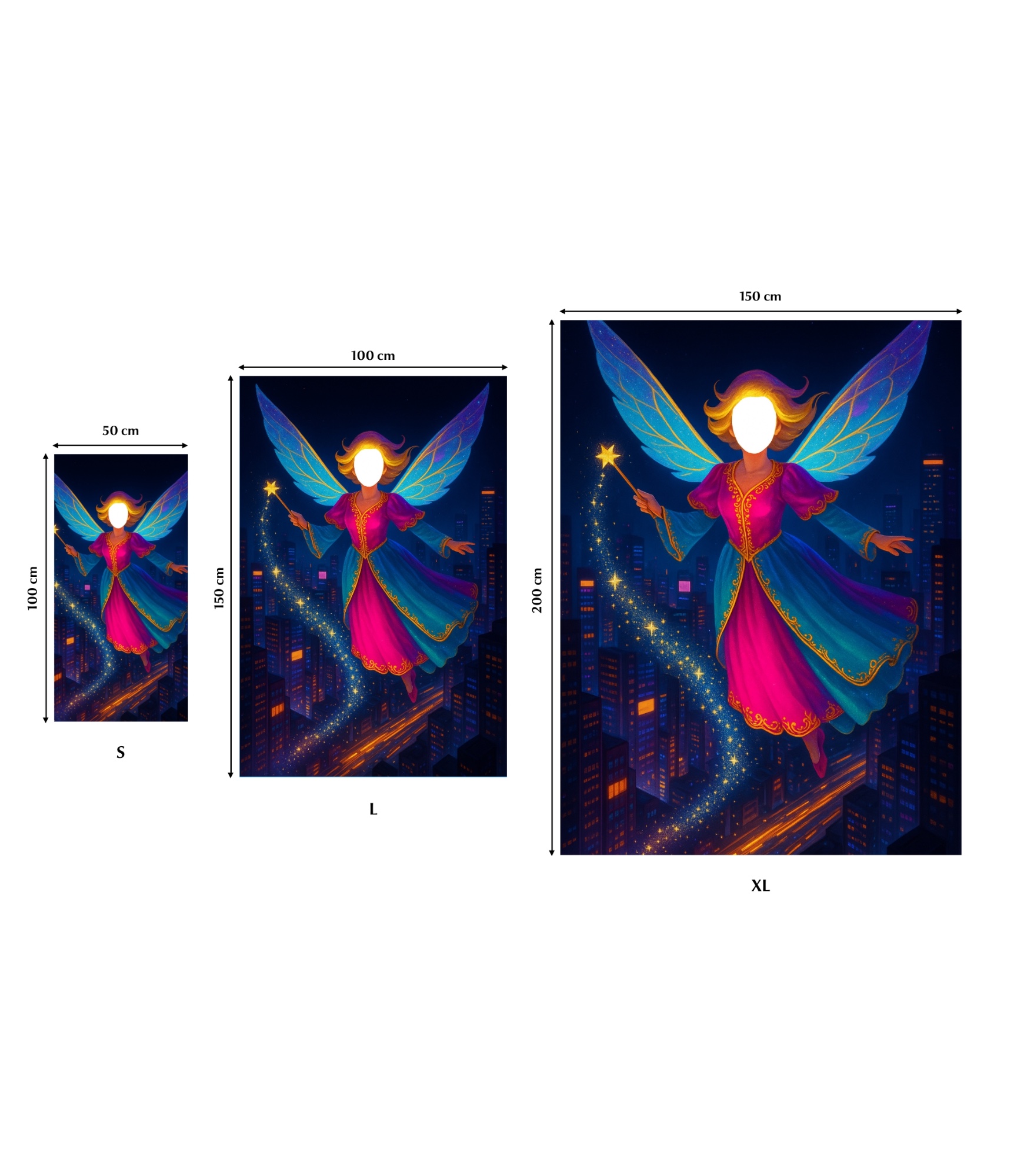 Dvielis ar jūsu seju 25-TW-166 Magic fairy 3 Rankšluostis su jūsų veidu, Magic fairy 3