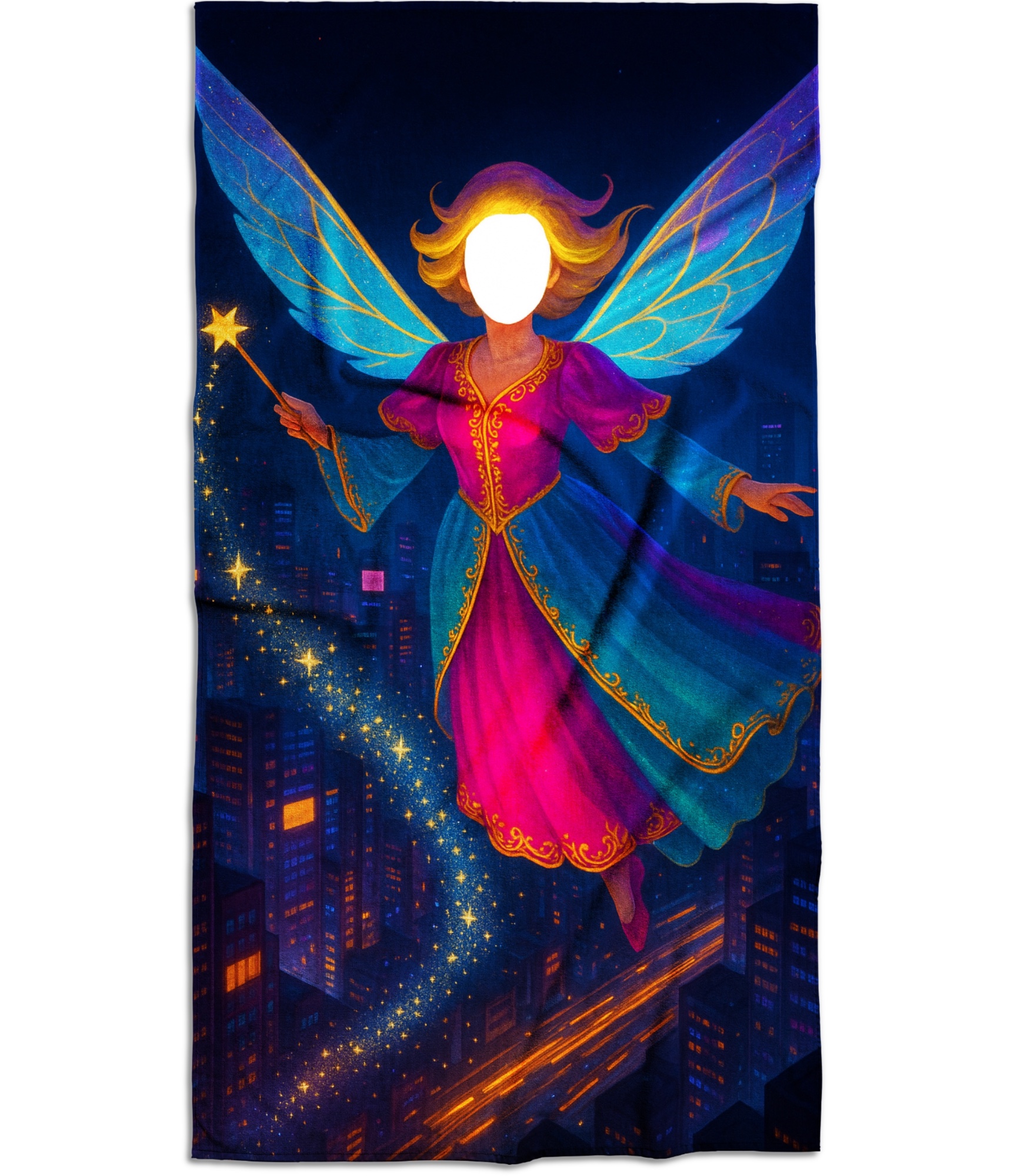Dvielis ar jūsu seju 25-TW-166 Magic fairy 2 Rankšluostis su jūsų veidu, Magic fairy 2