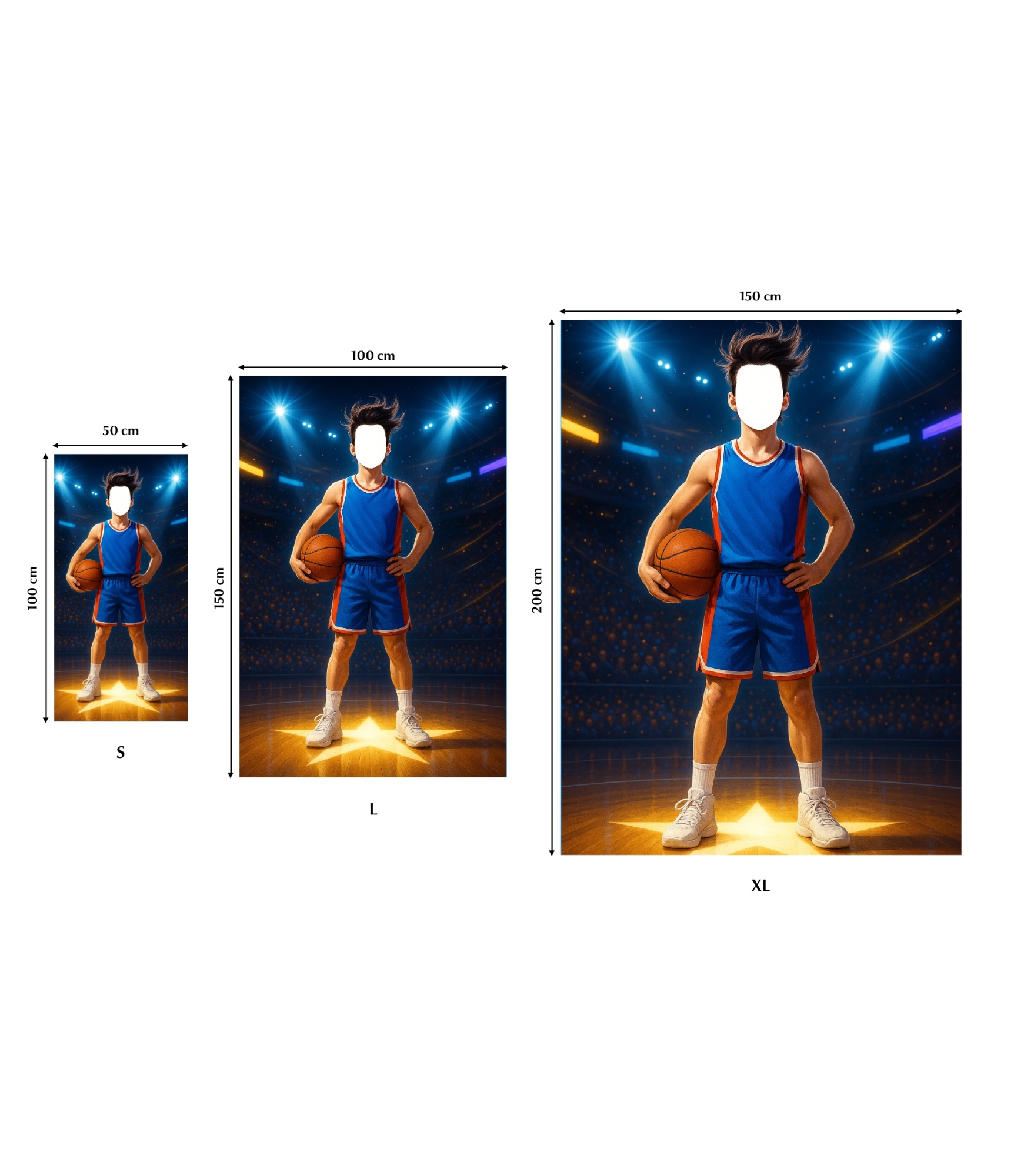 Dvielis ar jūsu seju 25-TW-170 Basketball player 3 Rankšluostis su jūsų veidu, Basketball player 3