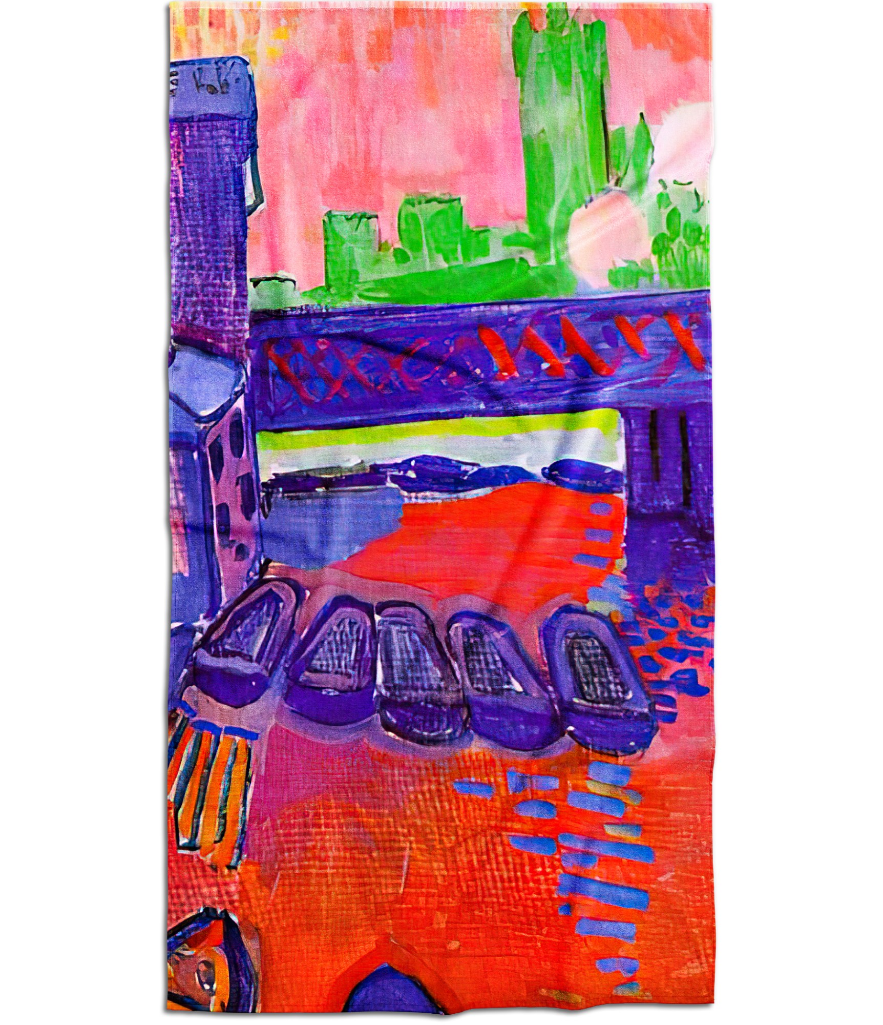 stilingas ranksluostis su spauda