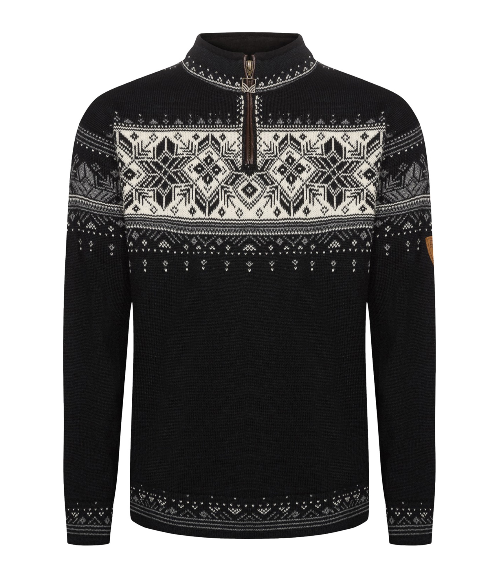 raštuotas vilnonis vyriškas megztinis