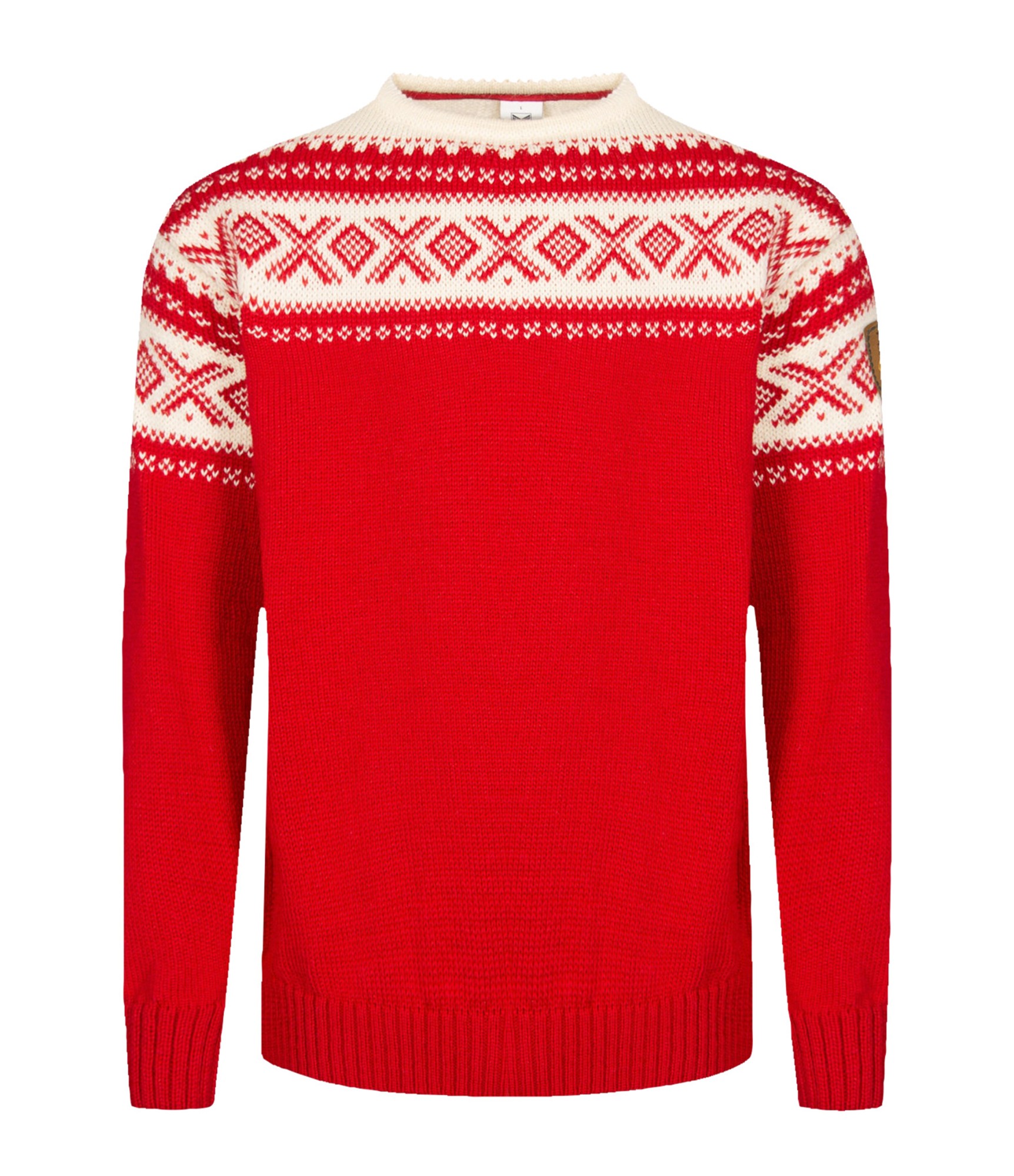 raudonas vyriškas megztinis vilnonis