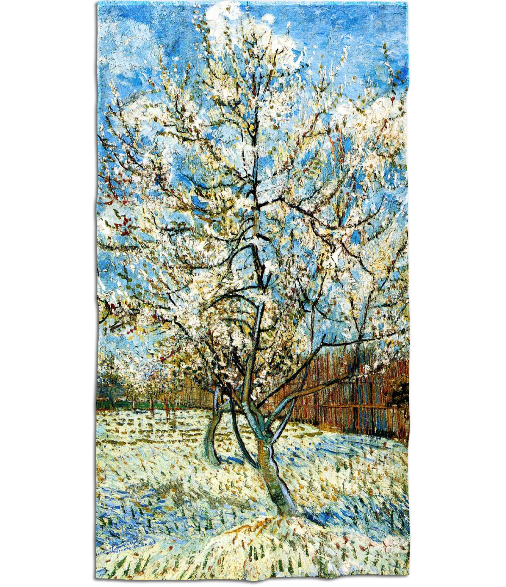 gėlėtas rankšluostis su spauda išmatavimai