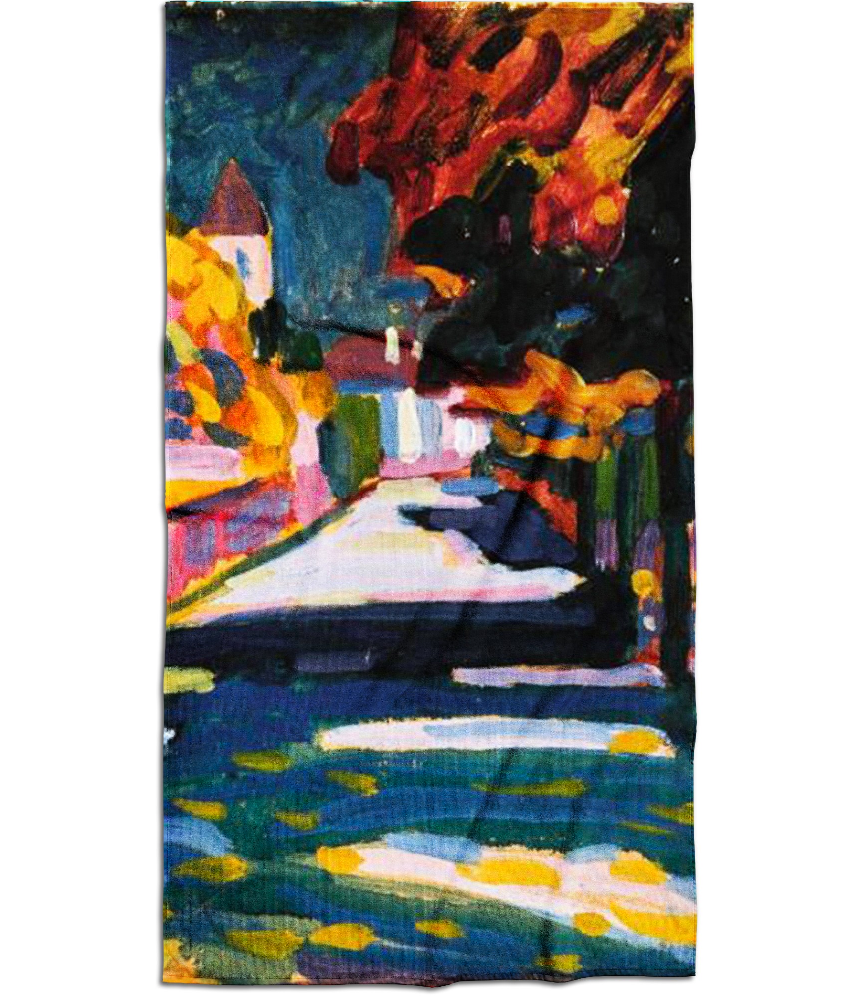 meniškas rankšluostis su spauda