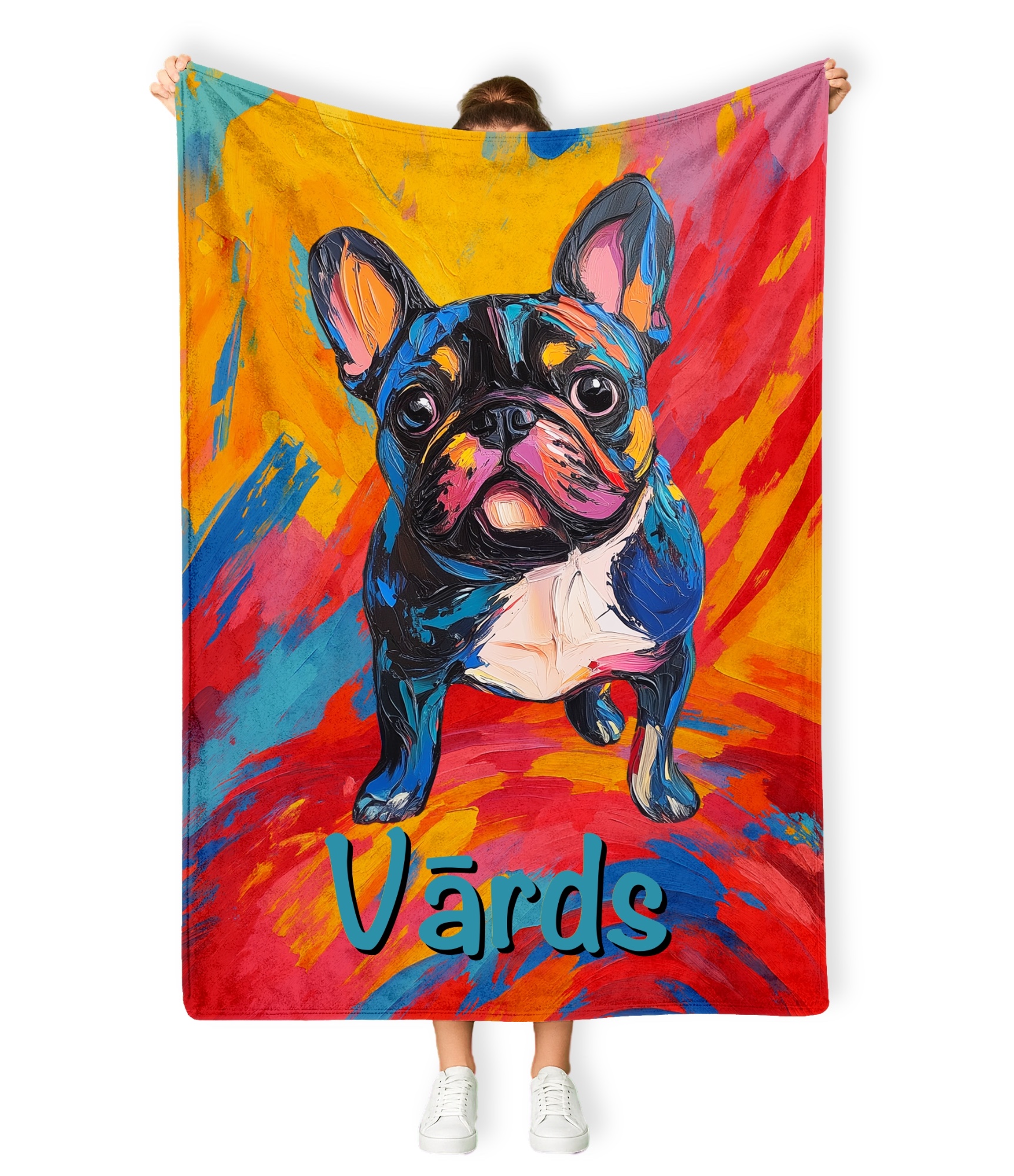 Stilīgs personalizēts pleds Buldogs 25-300 3 Personalizēts pleds Buldog 3